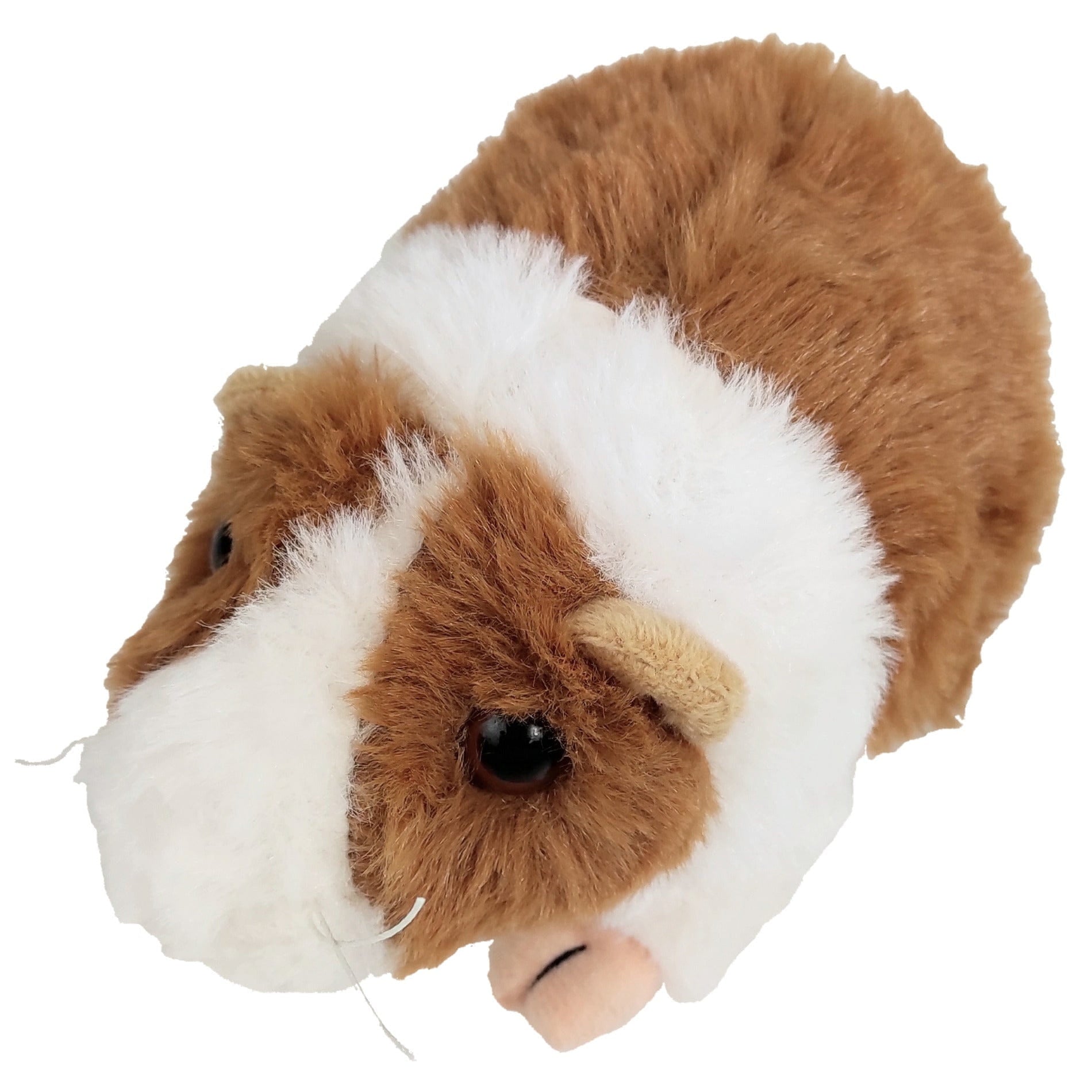 Inware pluche cavia knuffel - lichtbruin/wit - staand - 15 cm