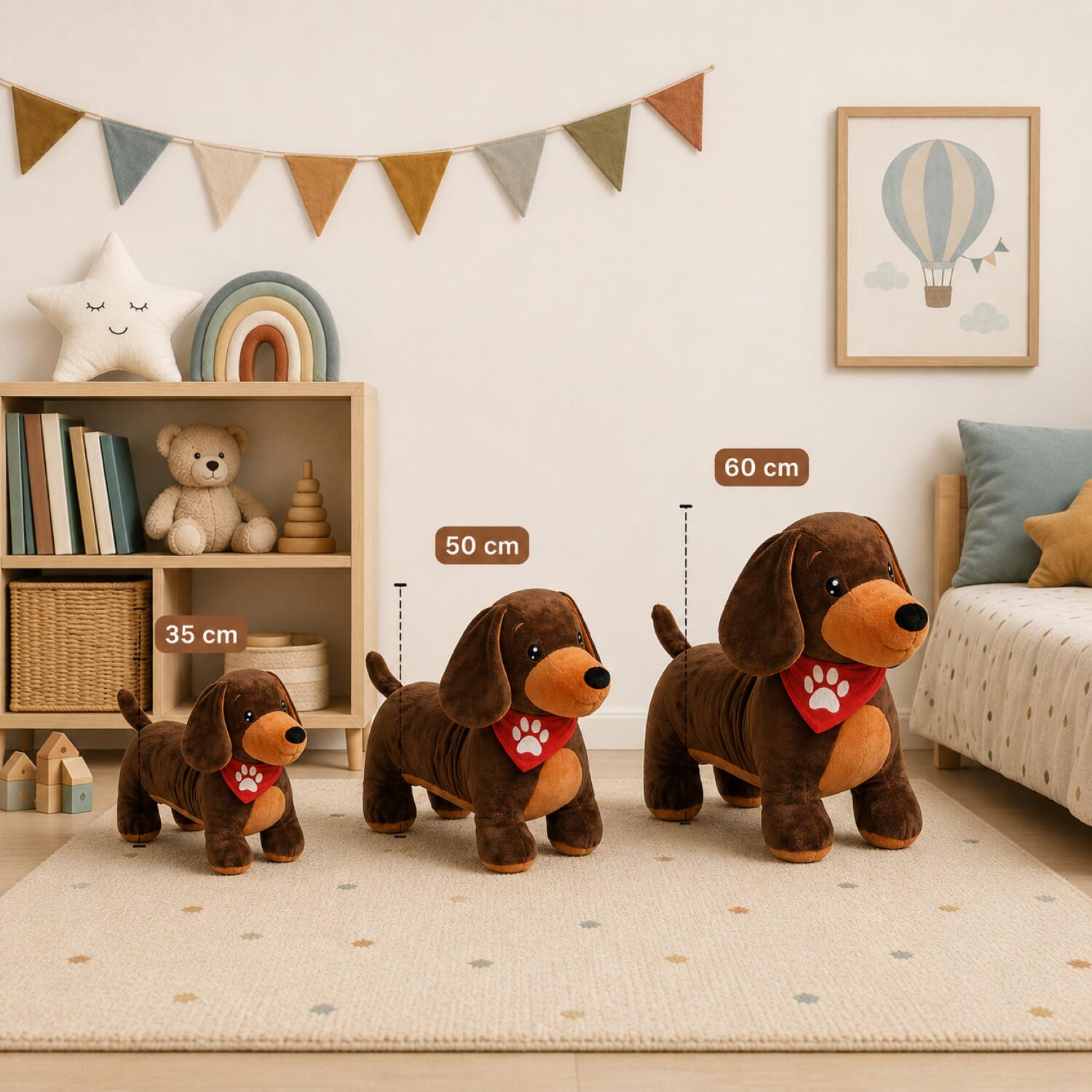Inware zeemeeuw knuffel - pluche - grijs/wit/zwart - 25 cm