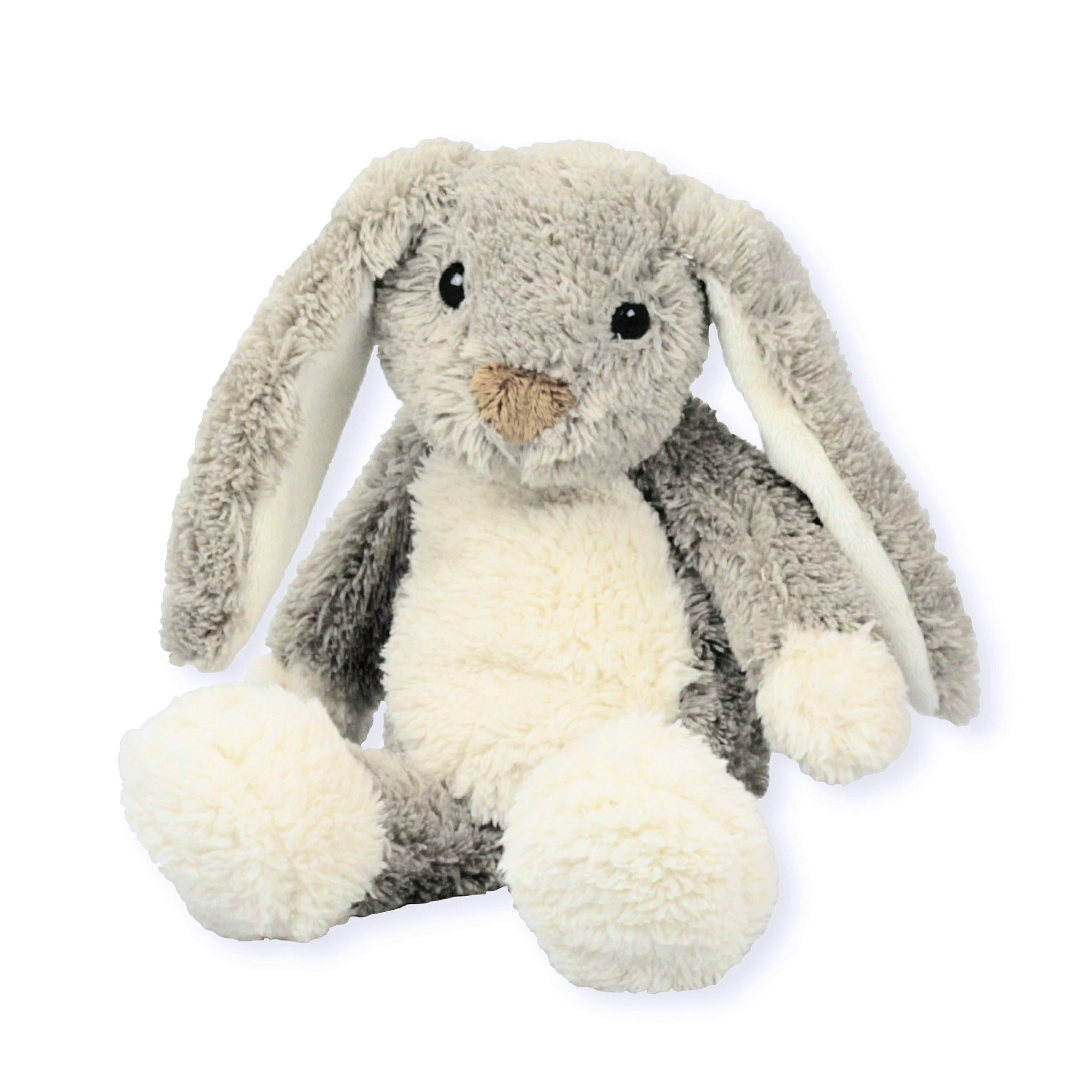 Inware konijn knuffel - grijs - zittend - 17 cm - pluche
