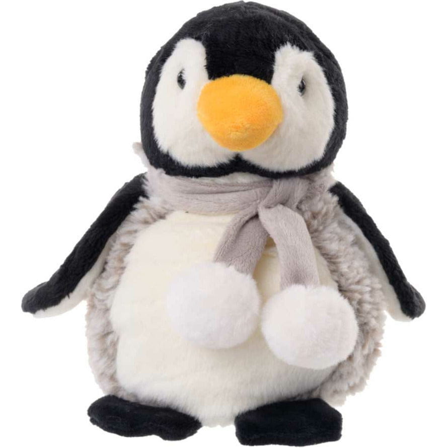 Bukowski pinguin knuffel - grijs/wit - staand - 25 cm