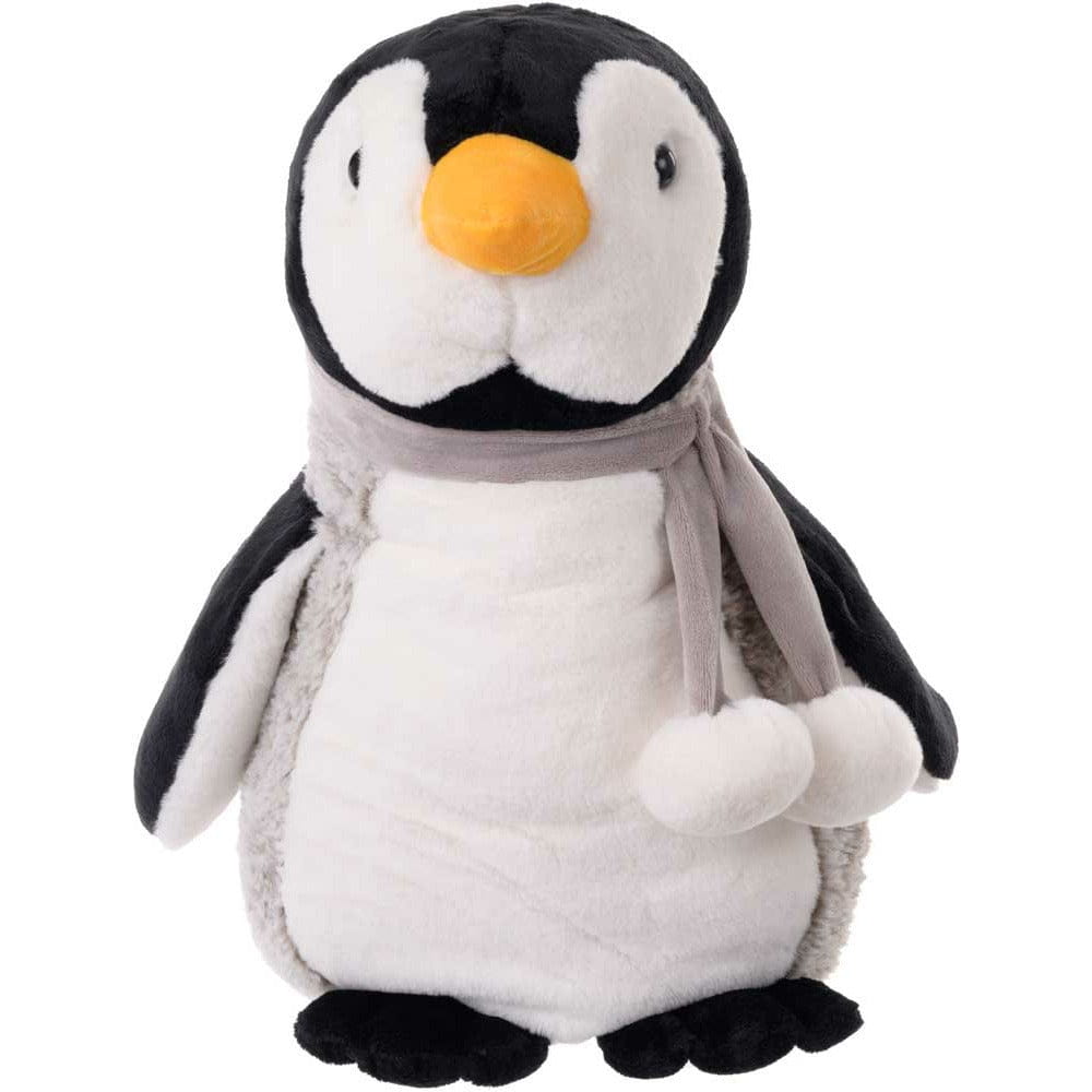 Bukowski pinguin knuffel - grijs/wit - staand - 50 cm