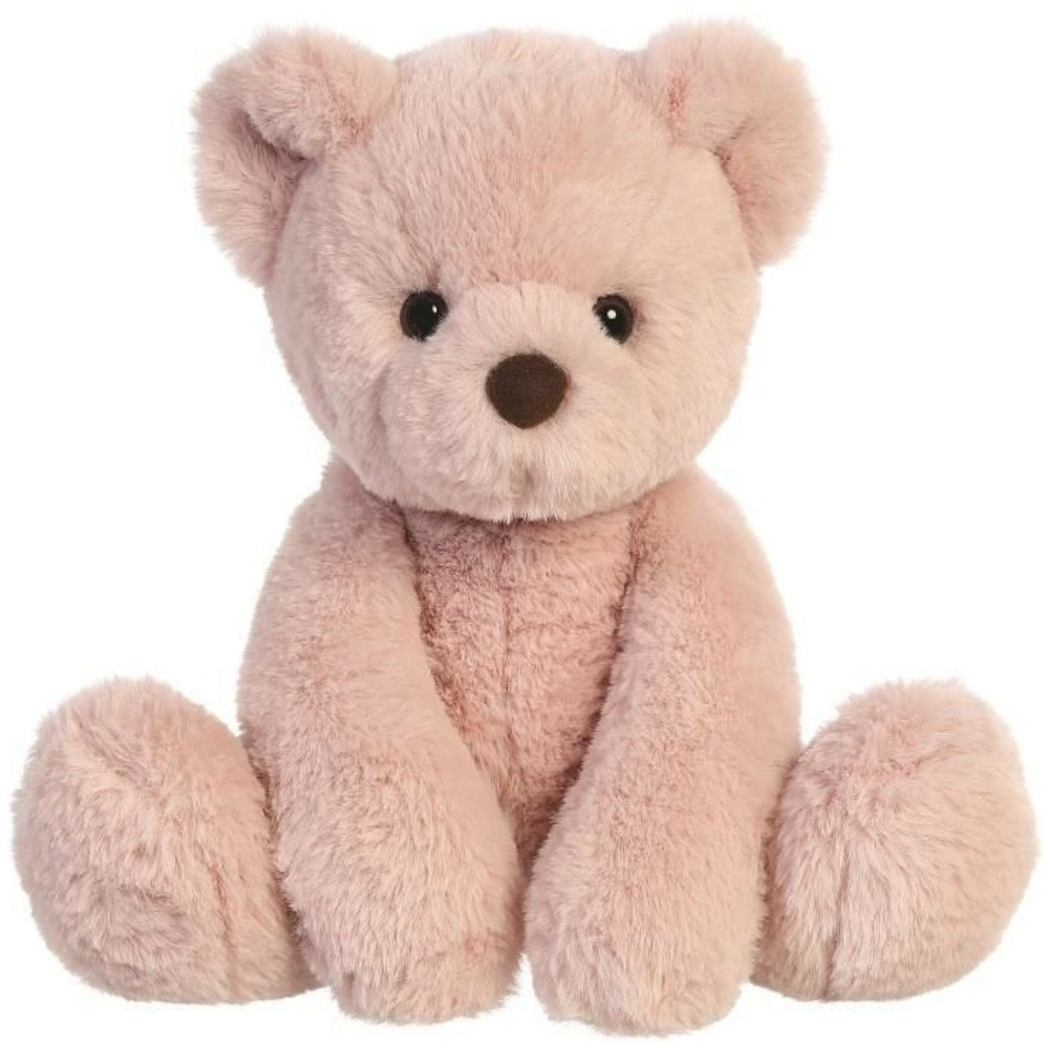 Aurora pluche teddybeer - roze - 28 cm - Eco Nation