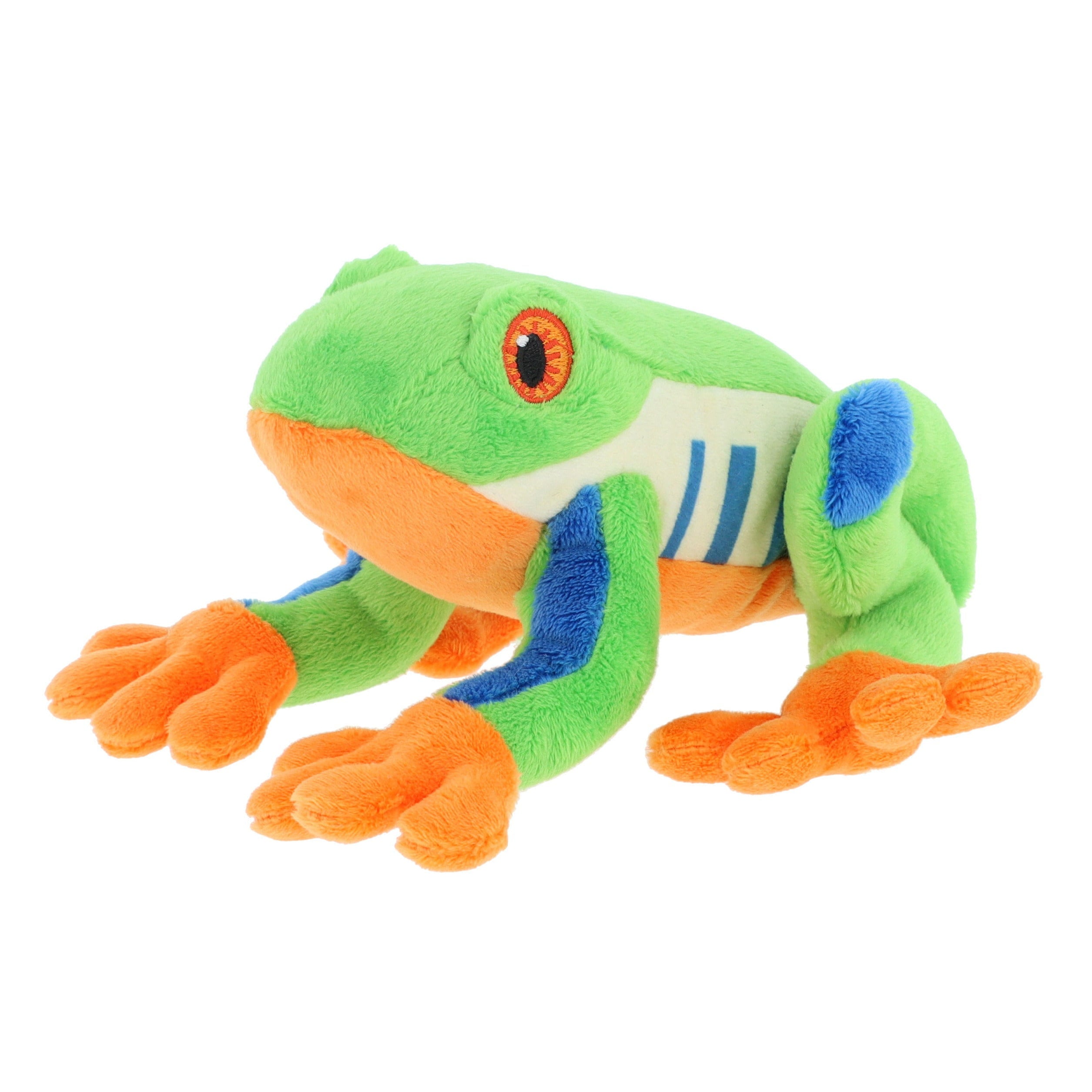 Keel Toys boomkikker knuffel - pluche - multi kleuren - 15 cm