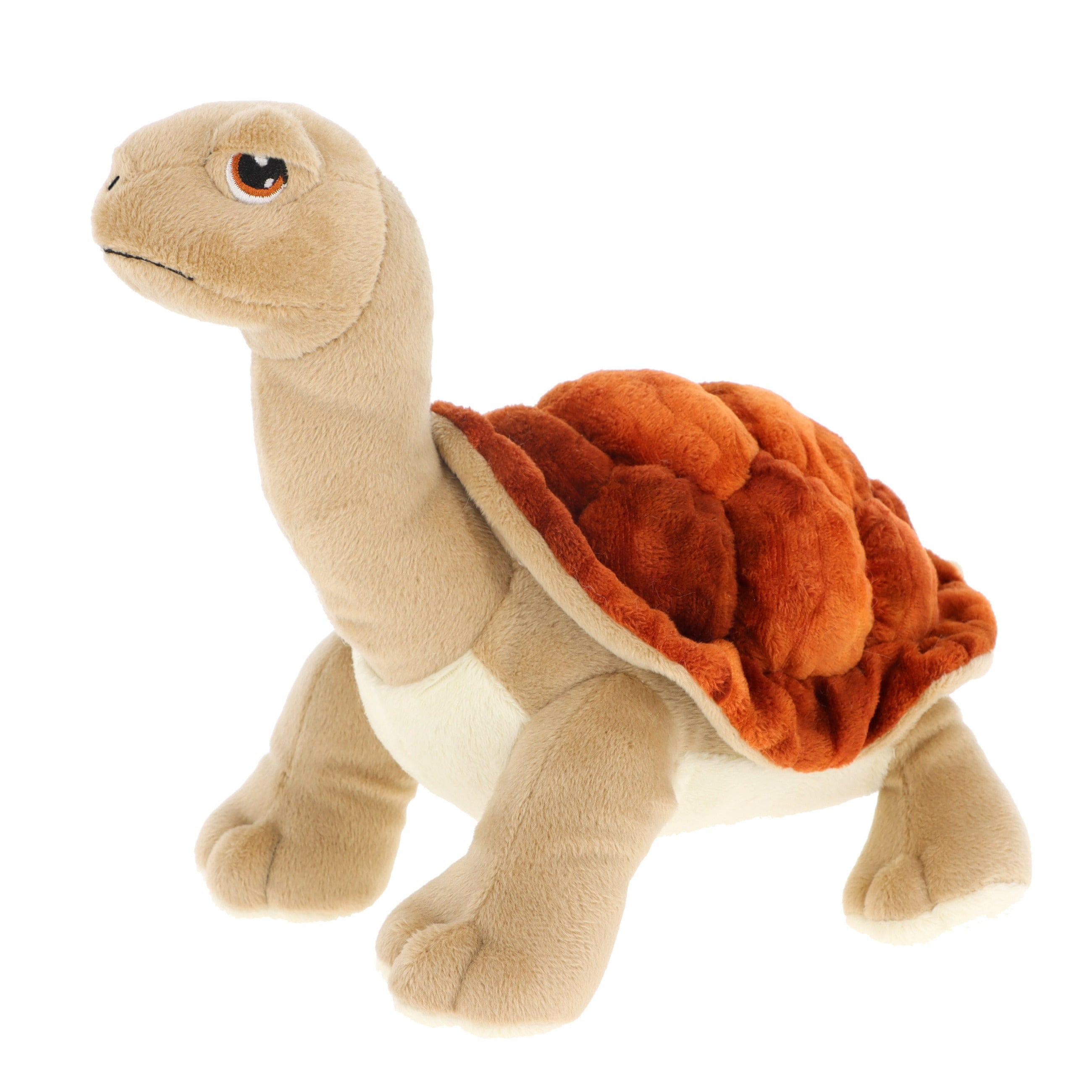 Keel Toys schildpad knuffel - pluche - bruin/beige - 25 cm
