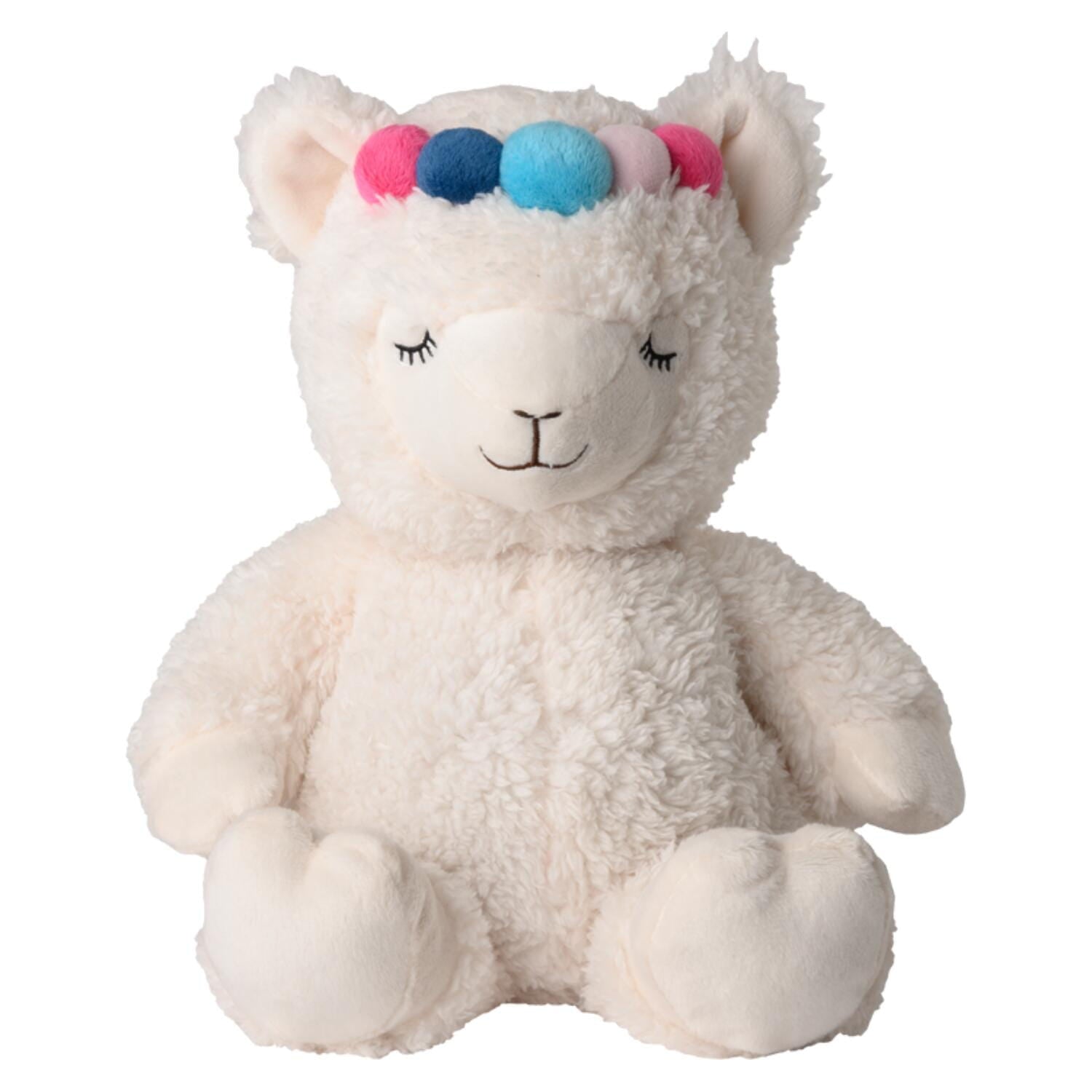 Warmies alpaca warmteknuffel - wit - 30 cm - magnetronknuffel