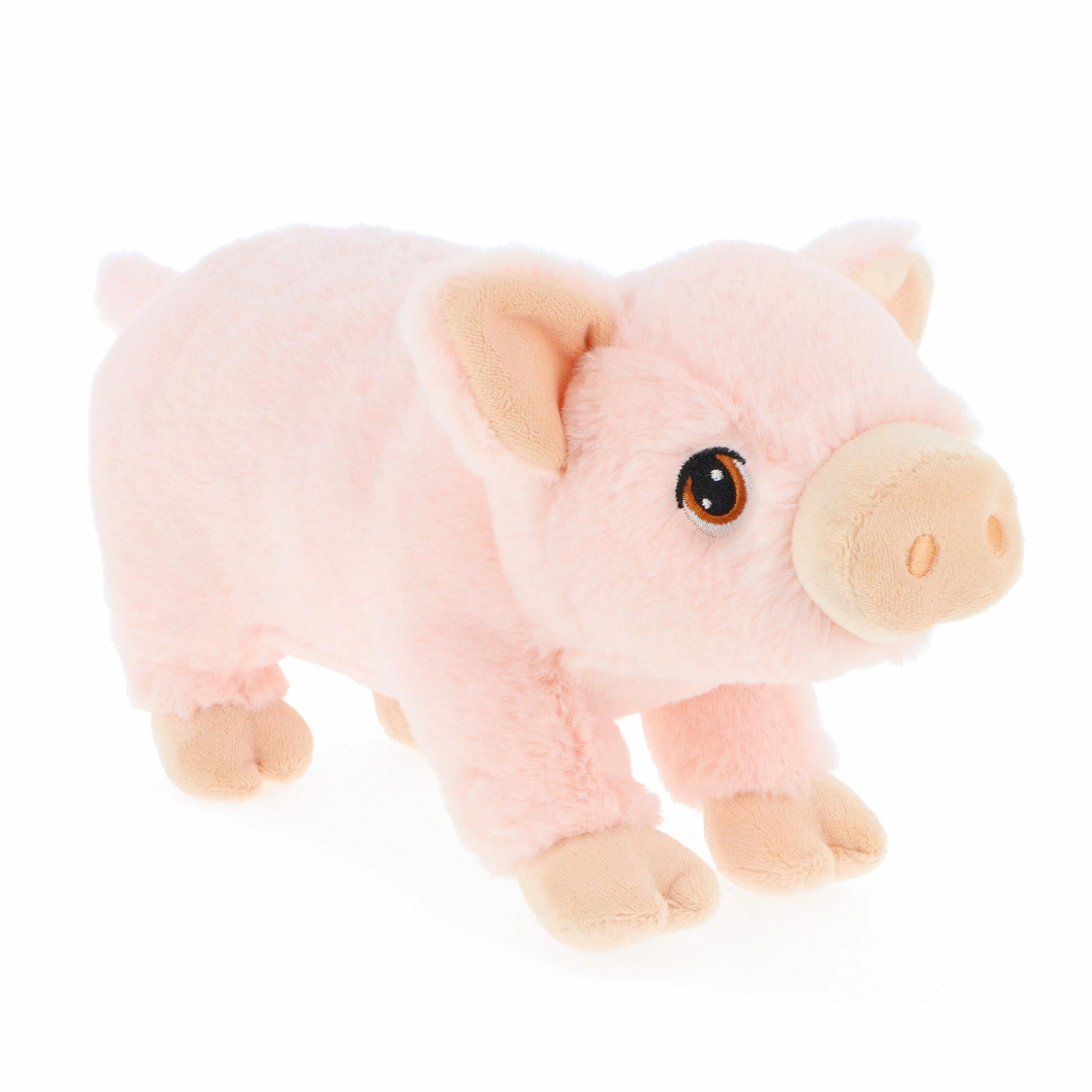 Keel Toys varken knuffel - roze - lopend - 28 cm