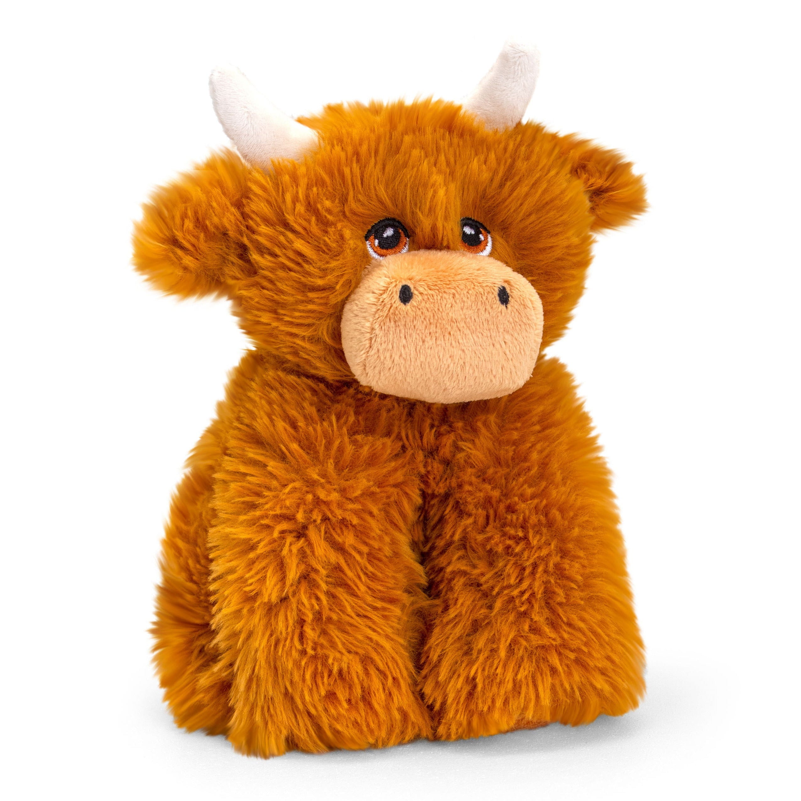 Keel Toys schotse hooglander knuffel - bruin - 20 cm - zittend