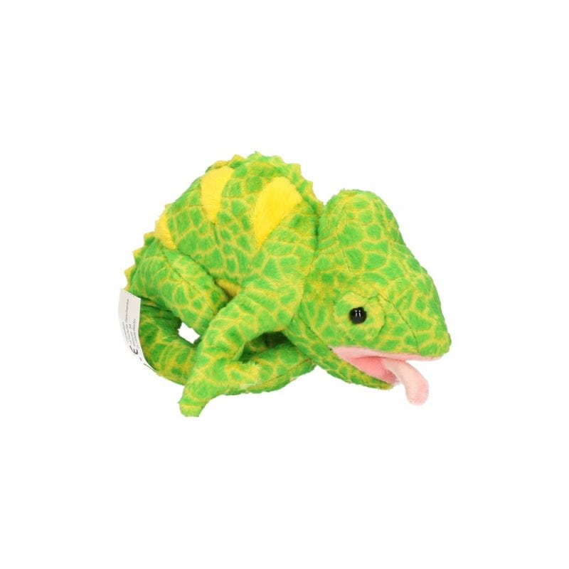 Cornelissen kameleon knuffel - pluche - groen - 19 cm