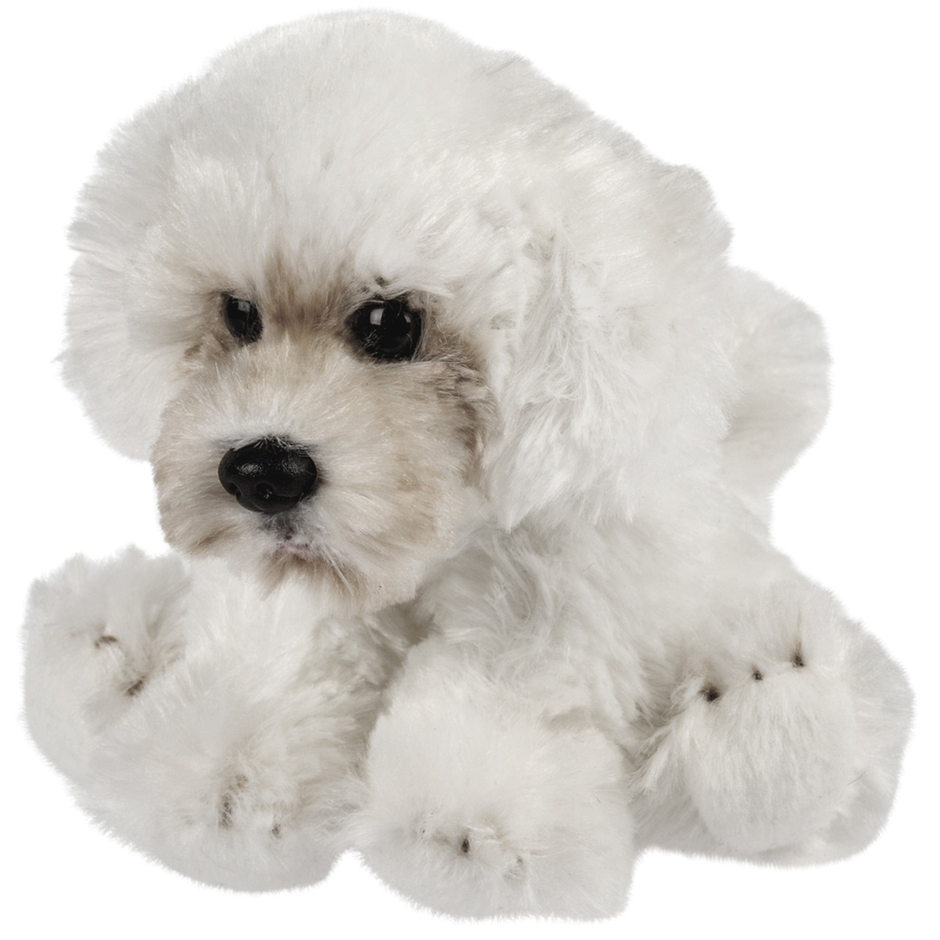 Maltezer knuffel hond - pluche - 13 cm - creme wit