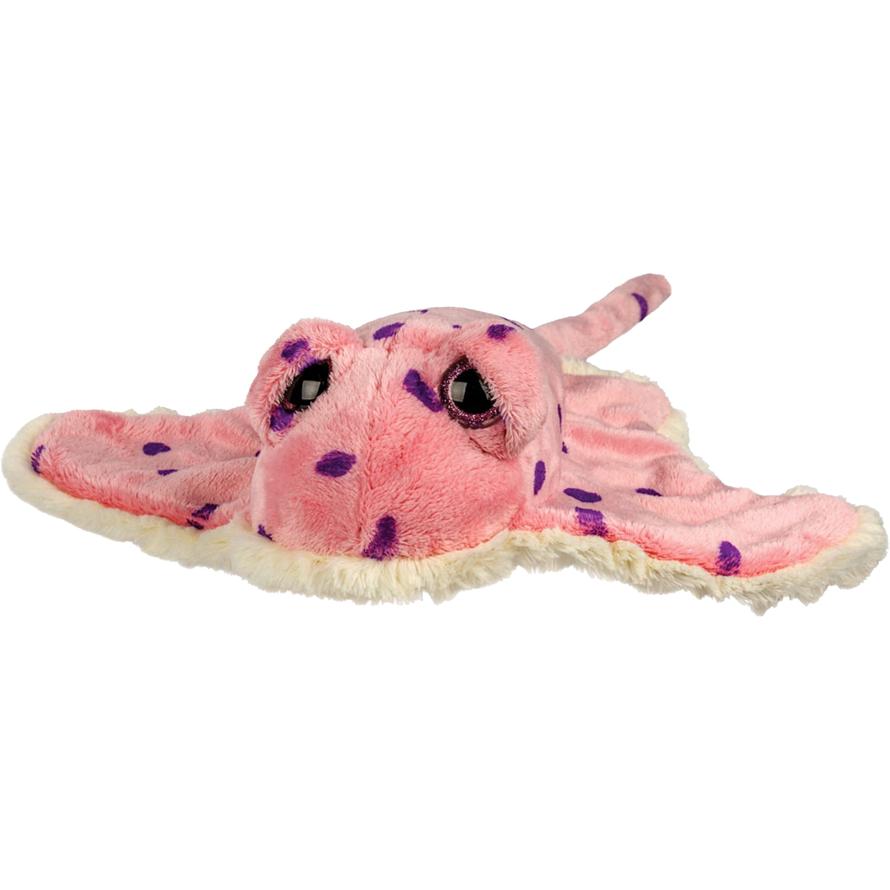 Suki Gifts pijlstaart rog knuffel - pluche - roze - 37 cm
