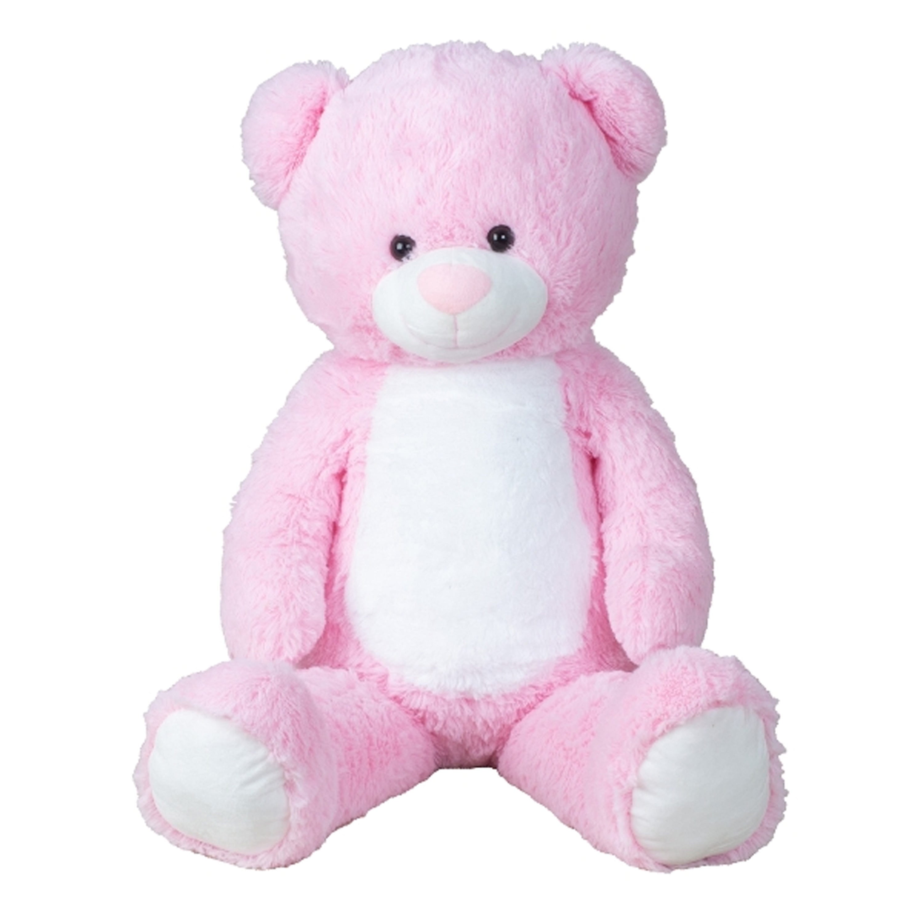 XL beer knuffel - zachte pluche - roze - 100 cm