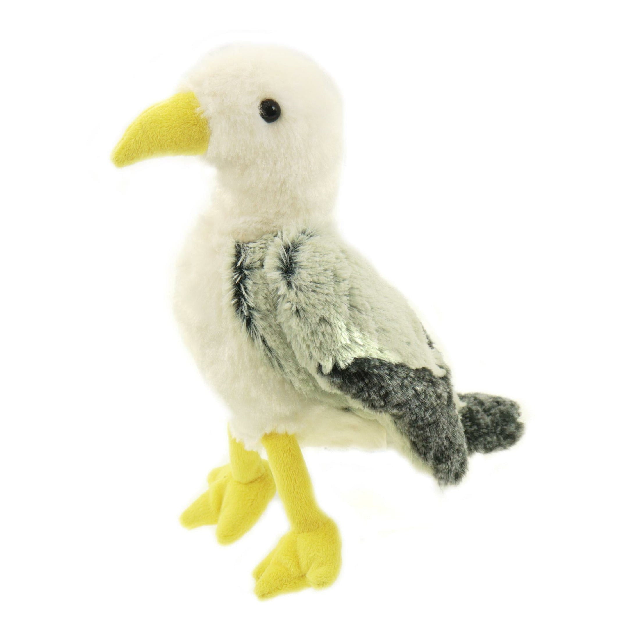 Creation zeemeeuw knuffel - grijs/wit - met geluid - 25 cm