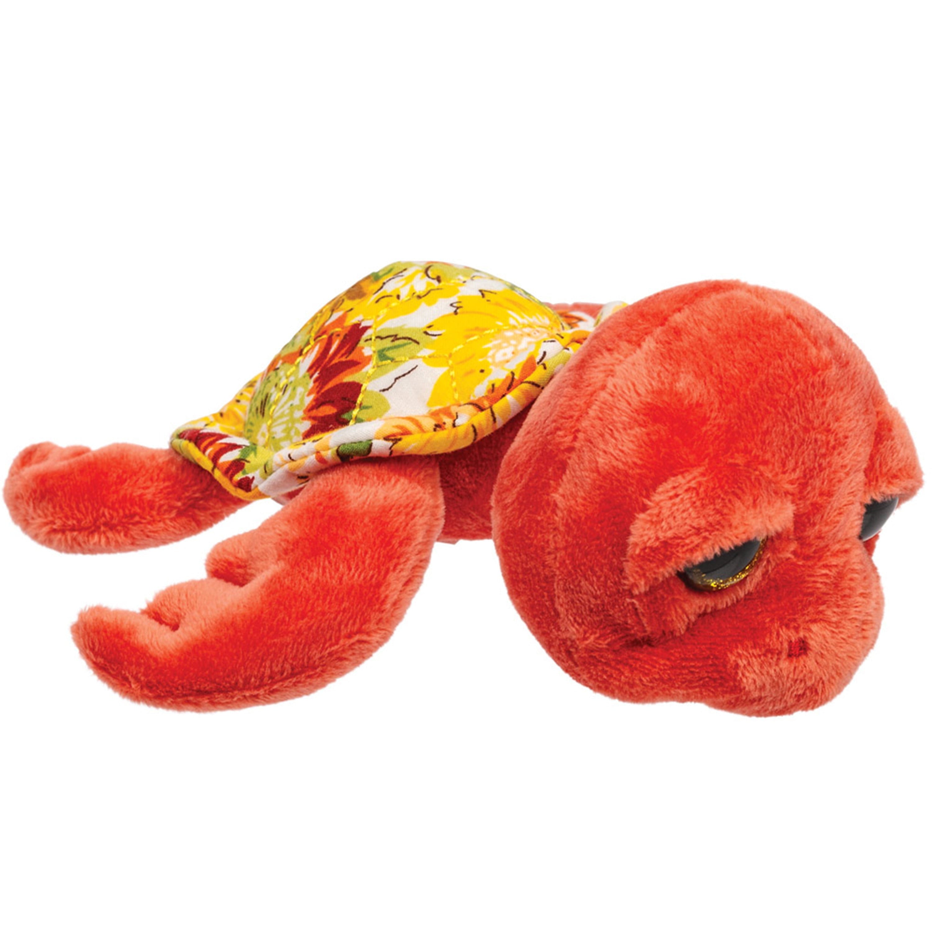 Suki Gifts Jules zeeschildpad knuffel - pluche - rood - 14 cm