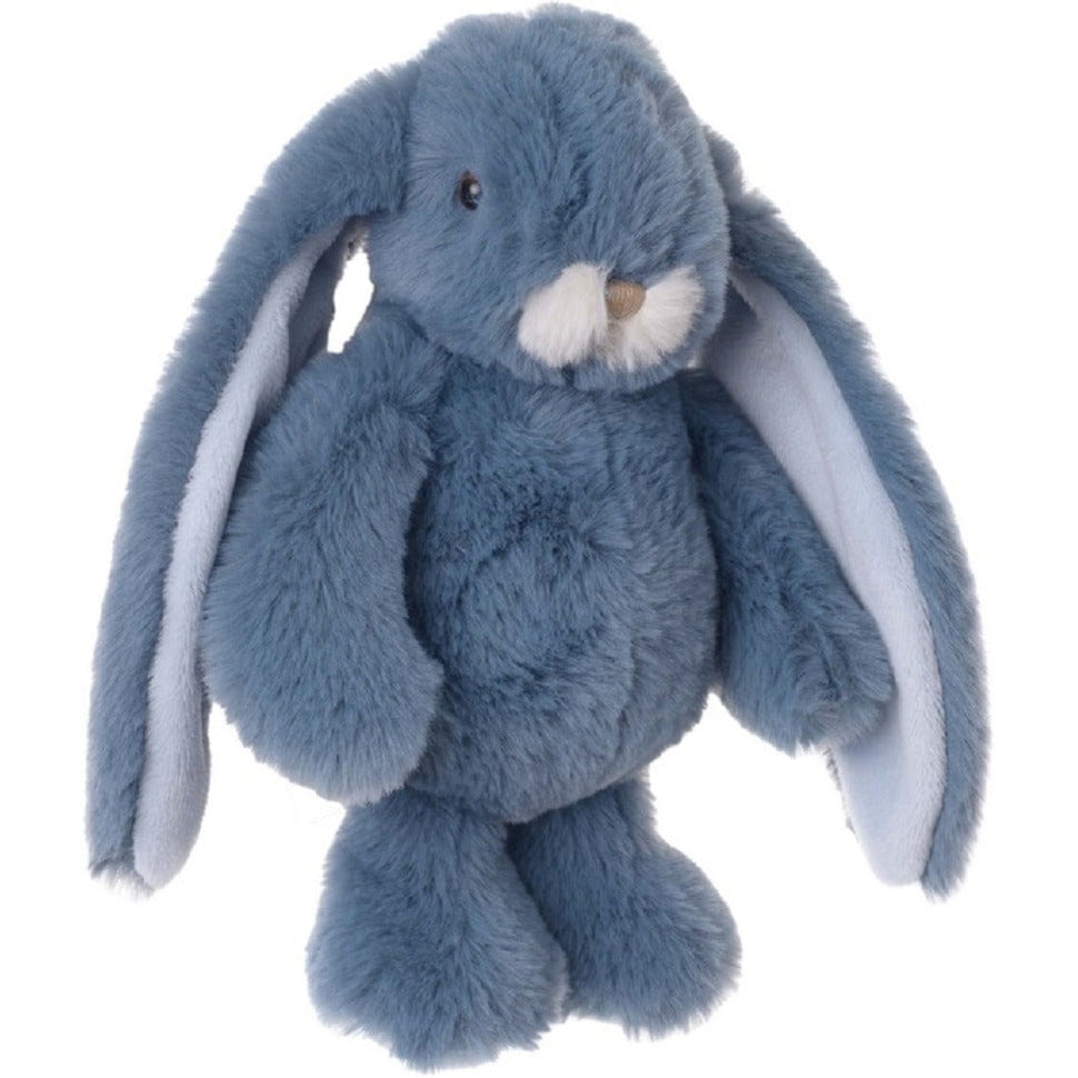 Bukowski konijn knuffel - blauw - staand - 22 cm - pluche