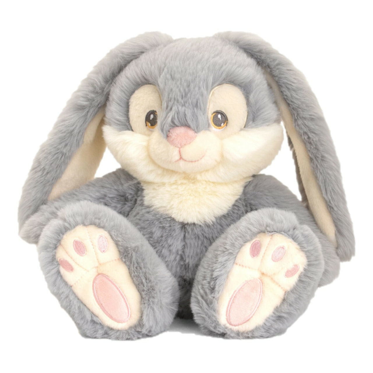 Keel Toys konijn/haas knuffel - grijsblauw - zittend - 22 cm