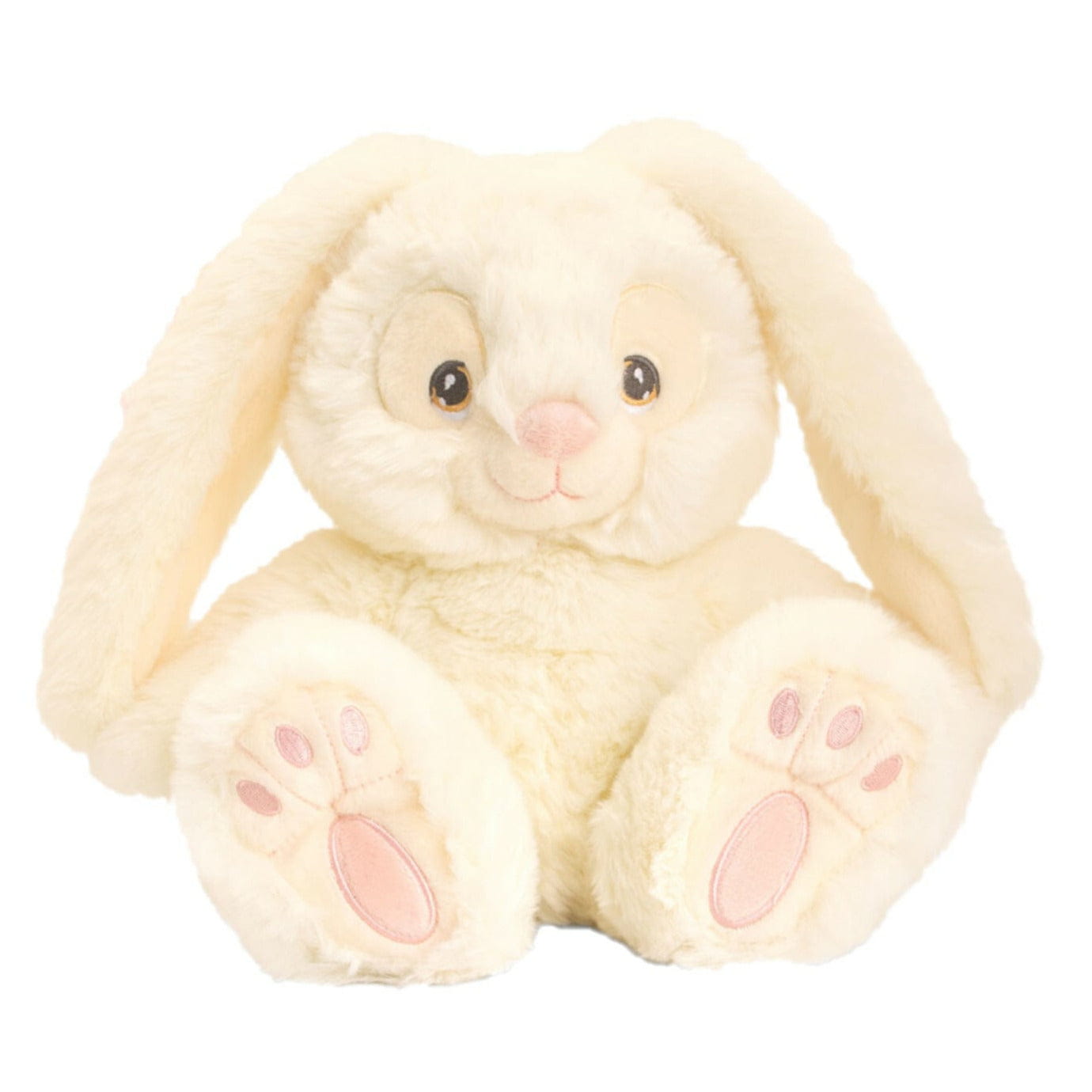 Keel Toys konijn/haas knuffel - creme wit - zittend - 22 cm