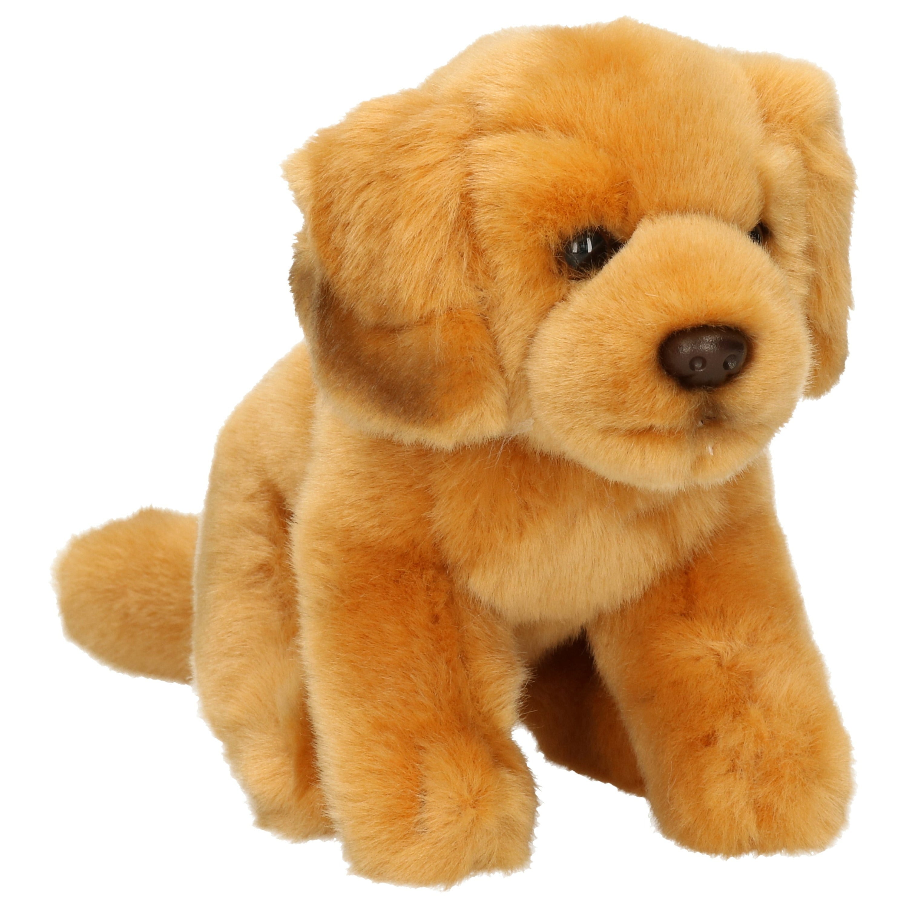 Golden Retriever knuffel hond - pluche - 15 cm - lichtbruin