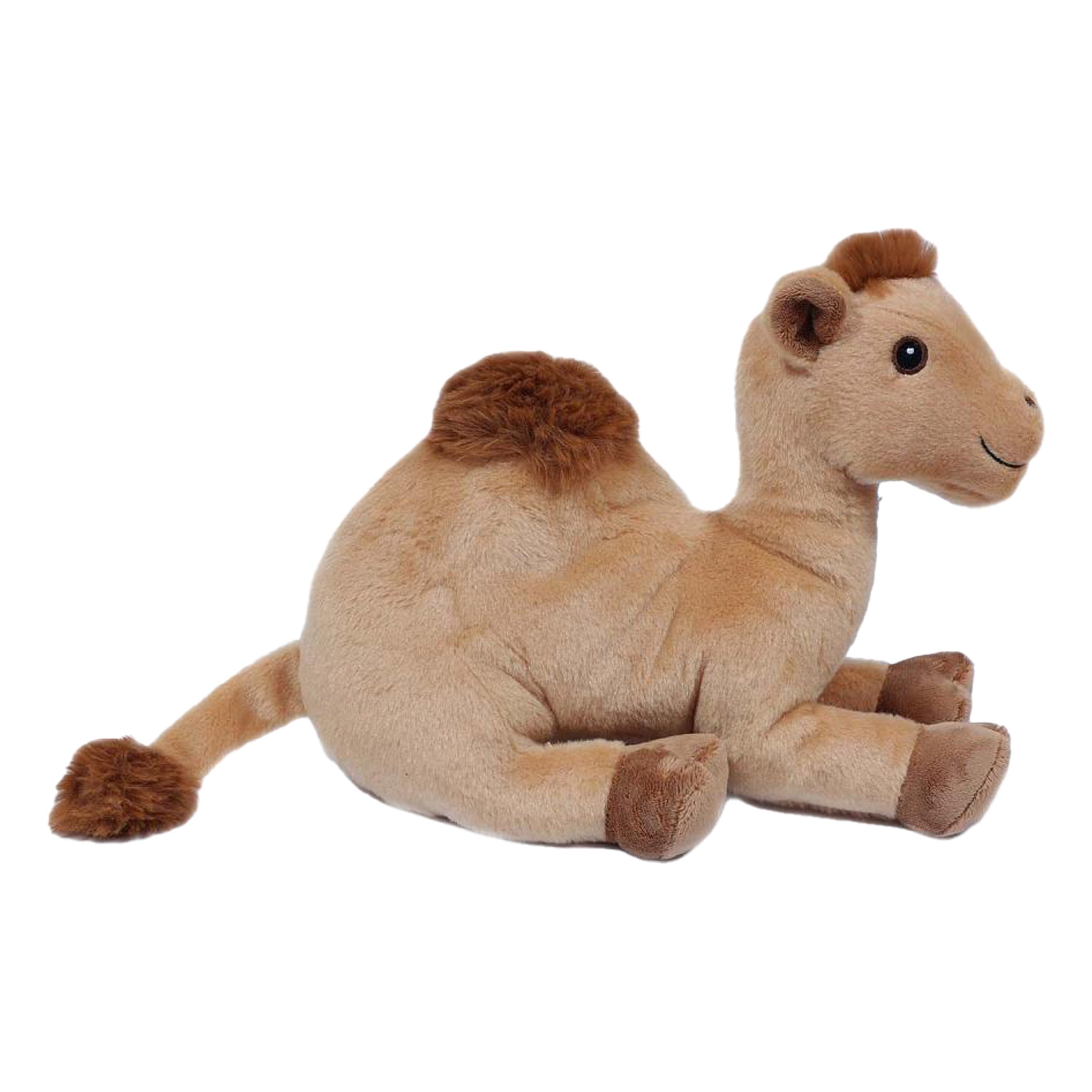Dromedaris knuffel - pluche - lichtbruin - 26 cm