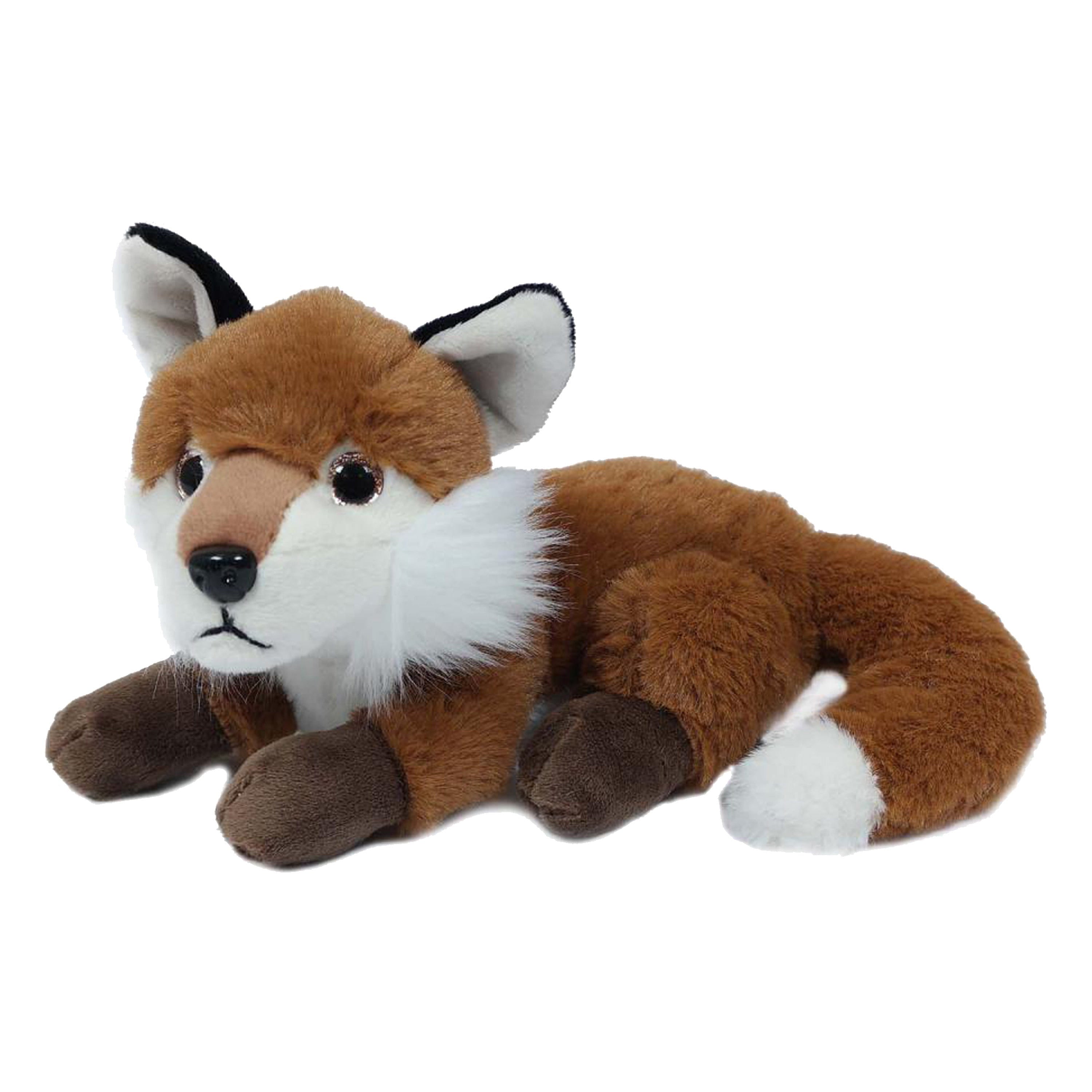 Knuffeldier vos - pluche - lichtbruin - 16 cm