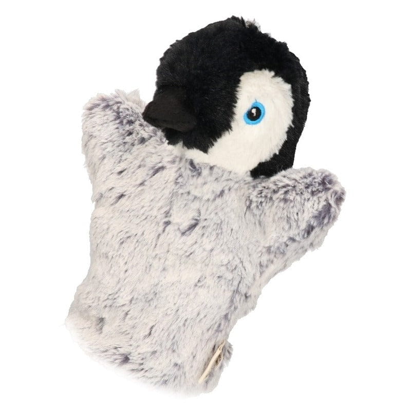 Nature Planet pinguïn handpop knuffel - pluche - 22 cm