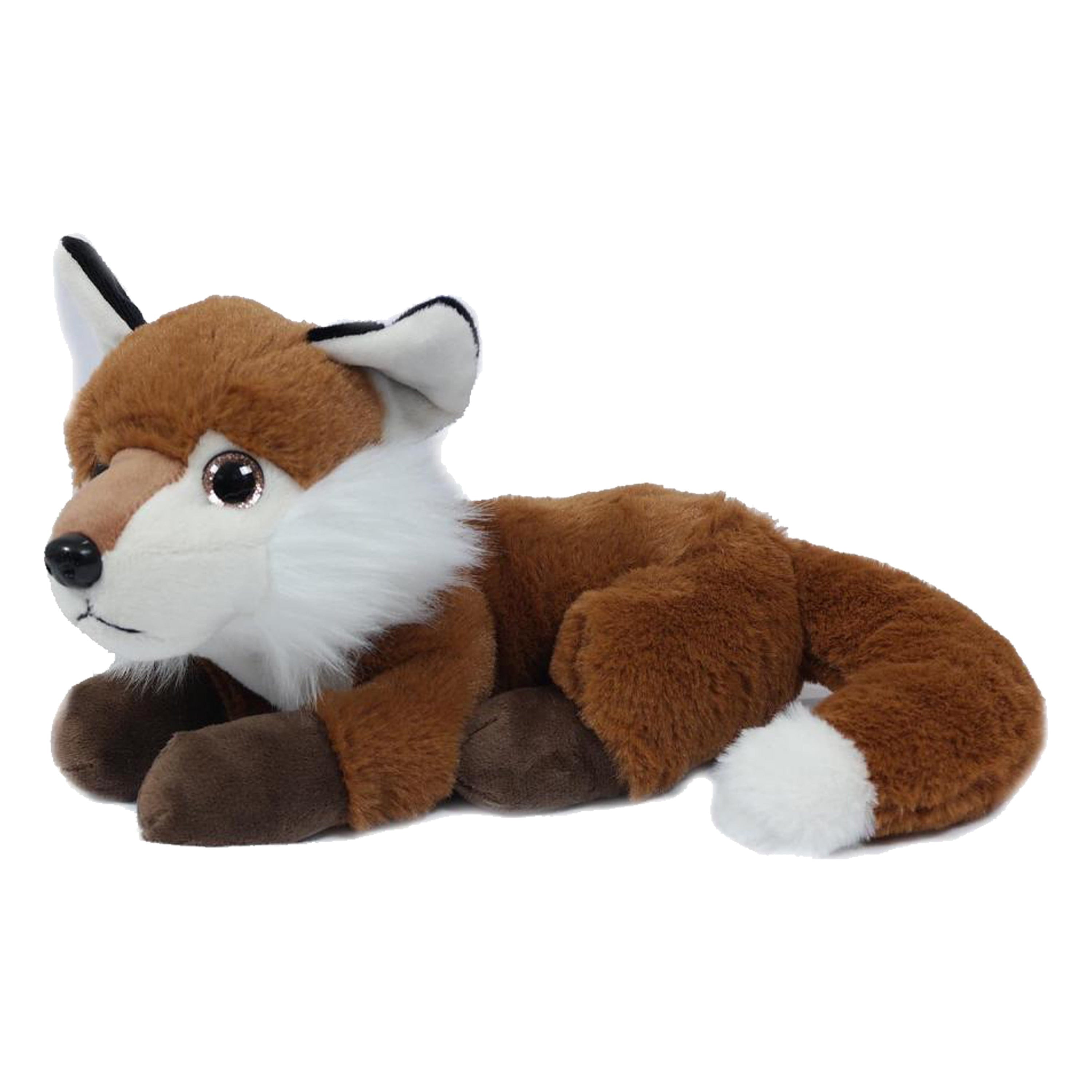 Vos knuffel - zachte pluche - donkerbruin - 20 cm