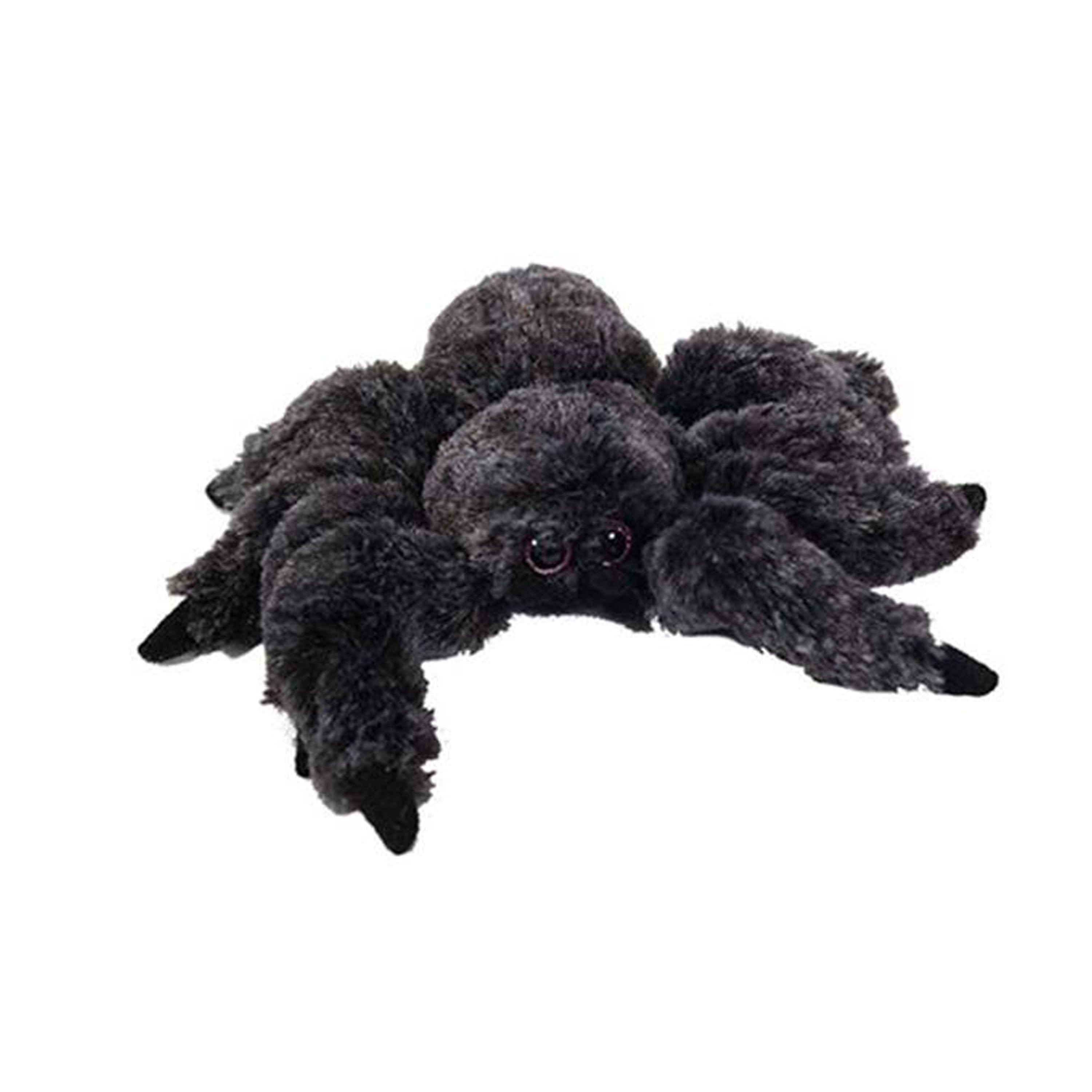Vogelspin knuffel - pluche - zwart - 13 cm - dierenknuffel