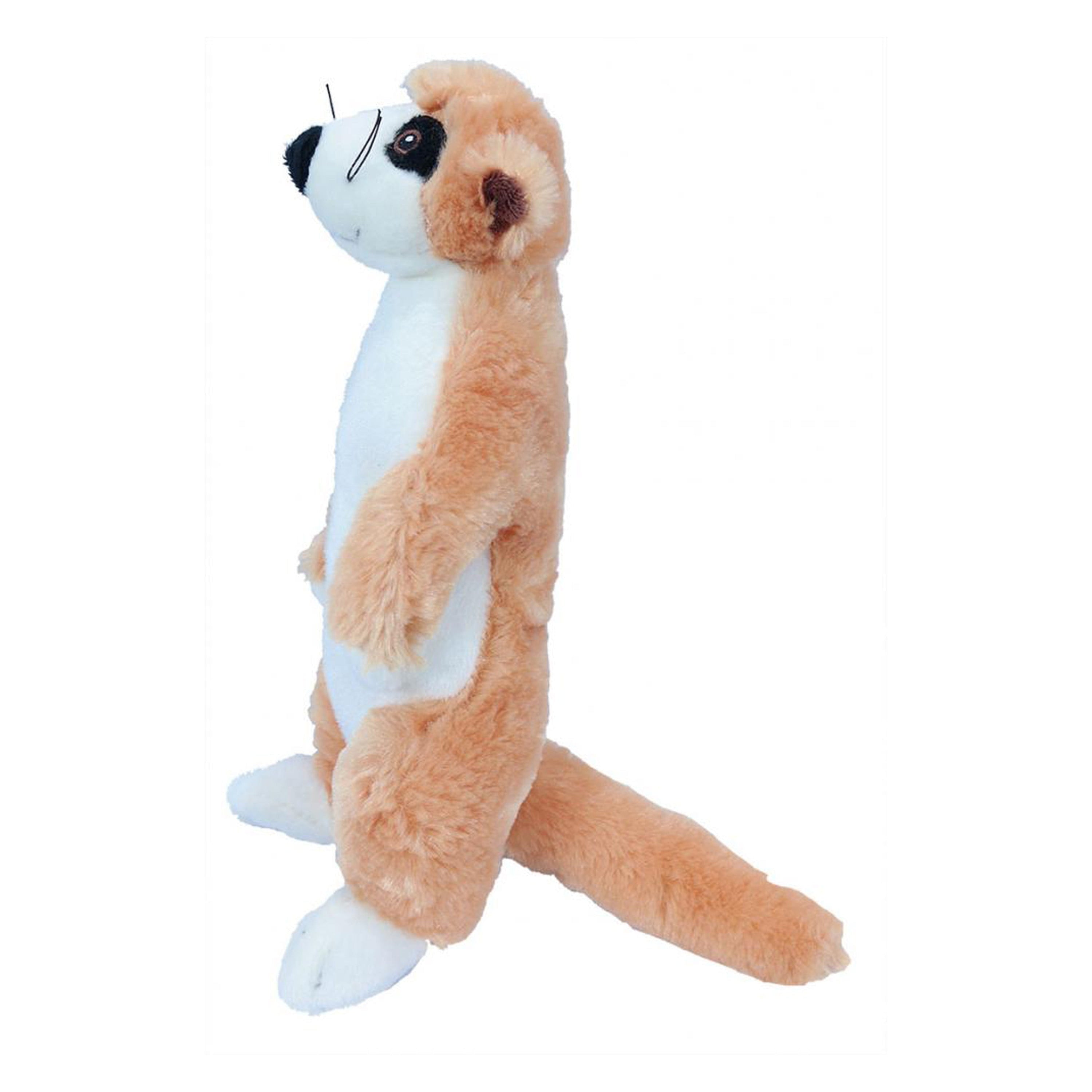 Stokstaartje knuffel - pluche - beige - 20 cm