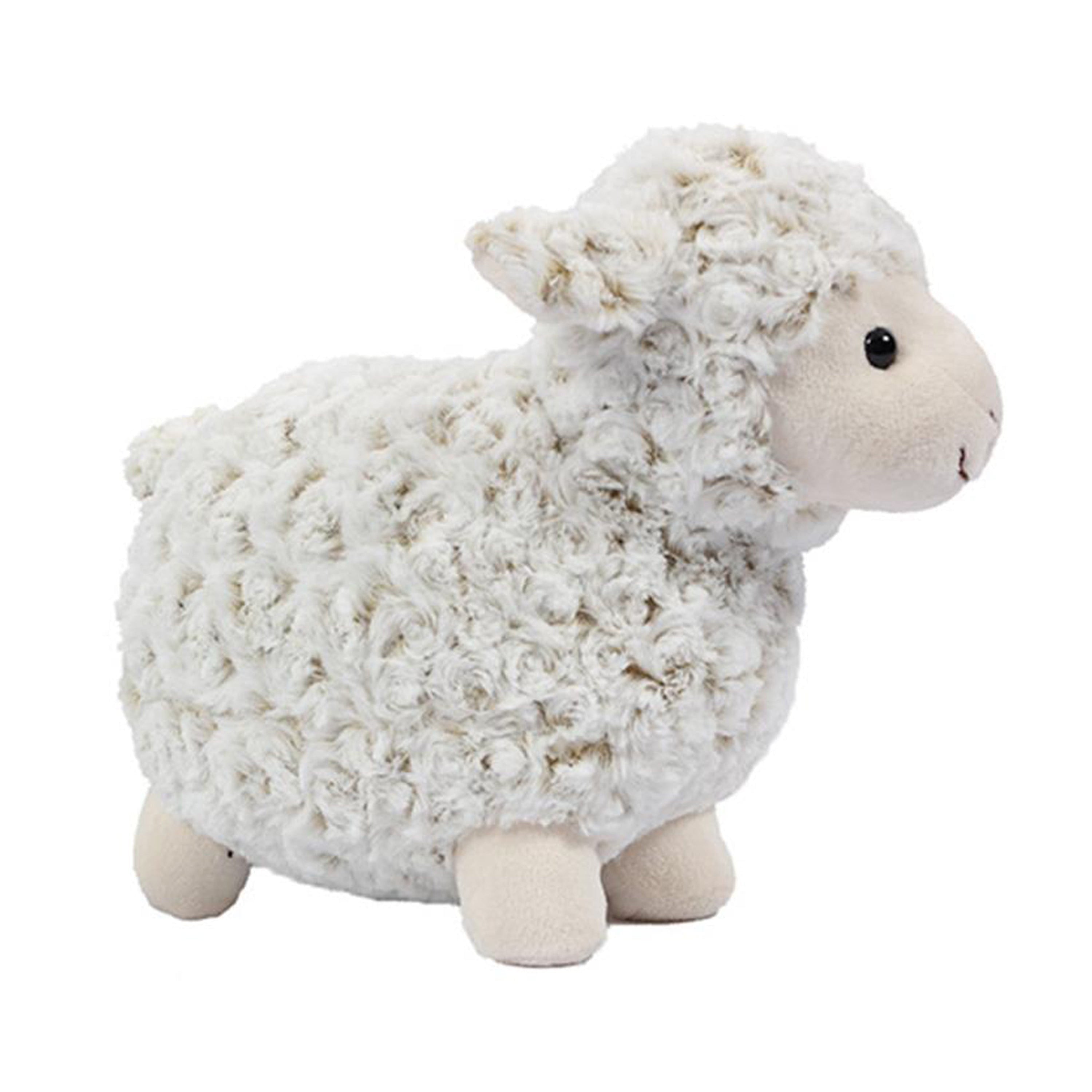 Knuffelschaap - zacht pluche - wit - 35 cm - lammetje