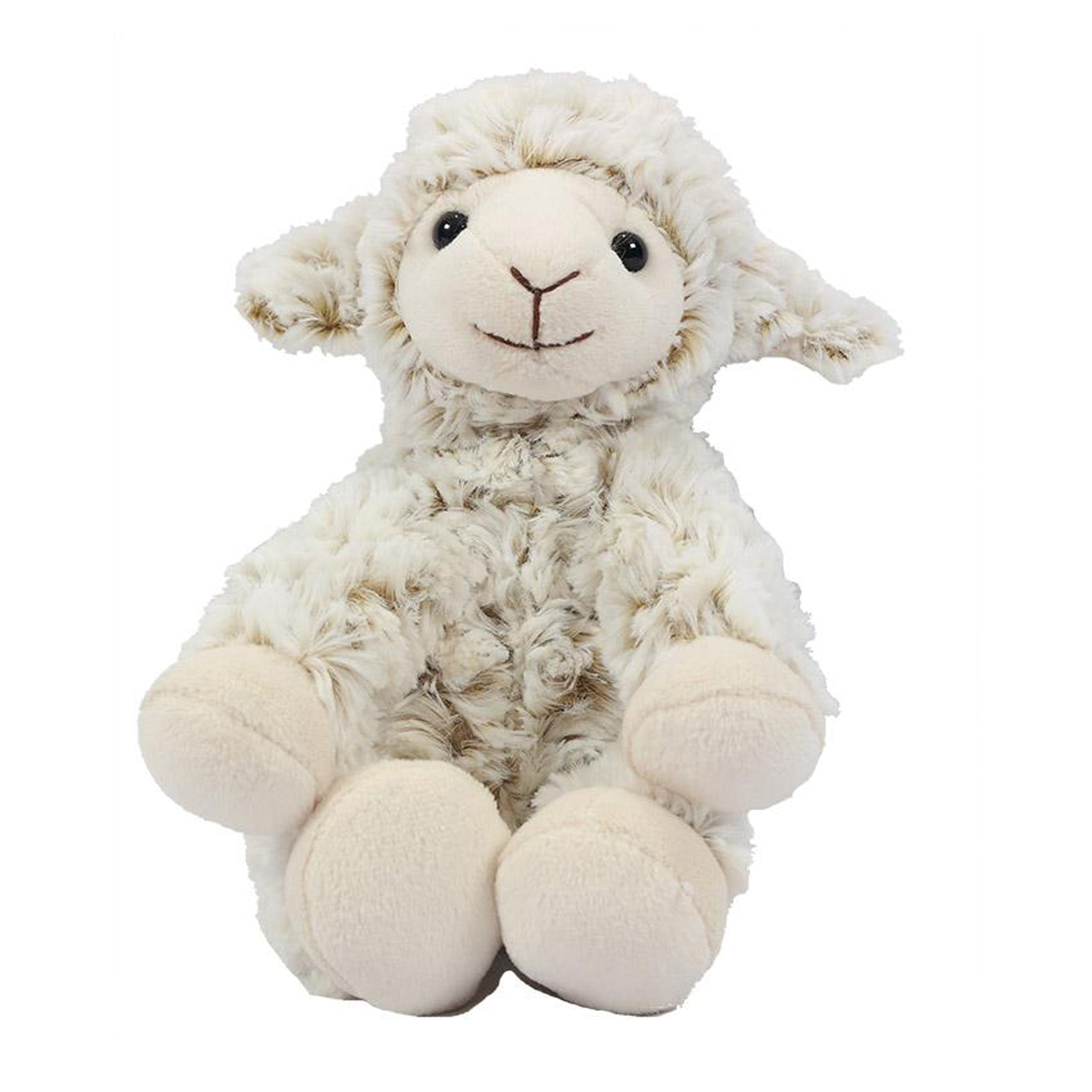 Schaap/lammetje knuffel - pluche - wit - 19 cm