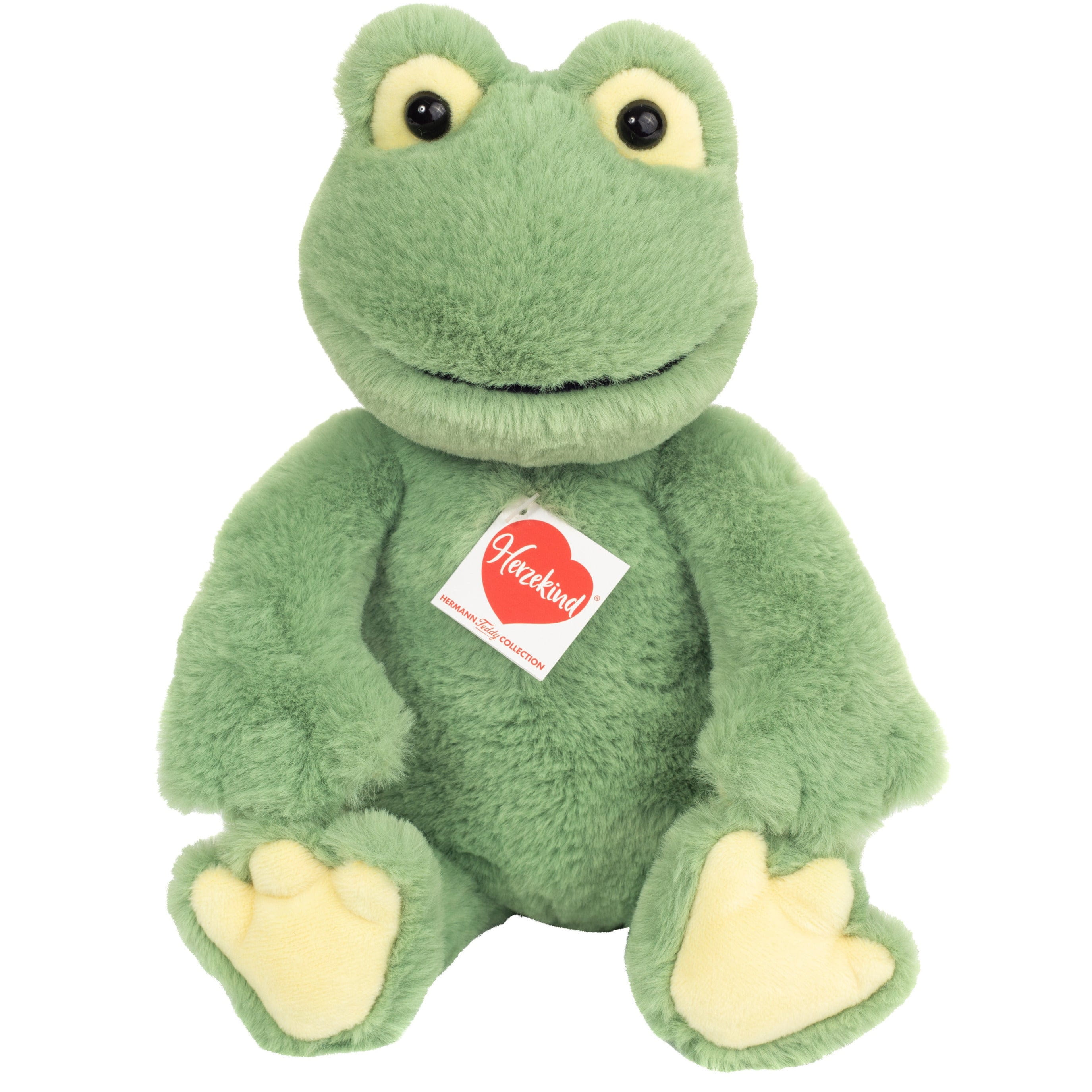 Kikker knuffel - zacht pluche - groen - 32 cm