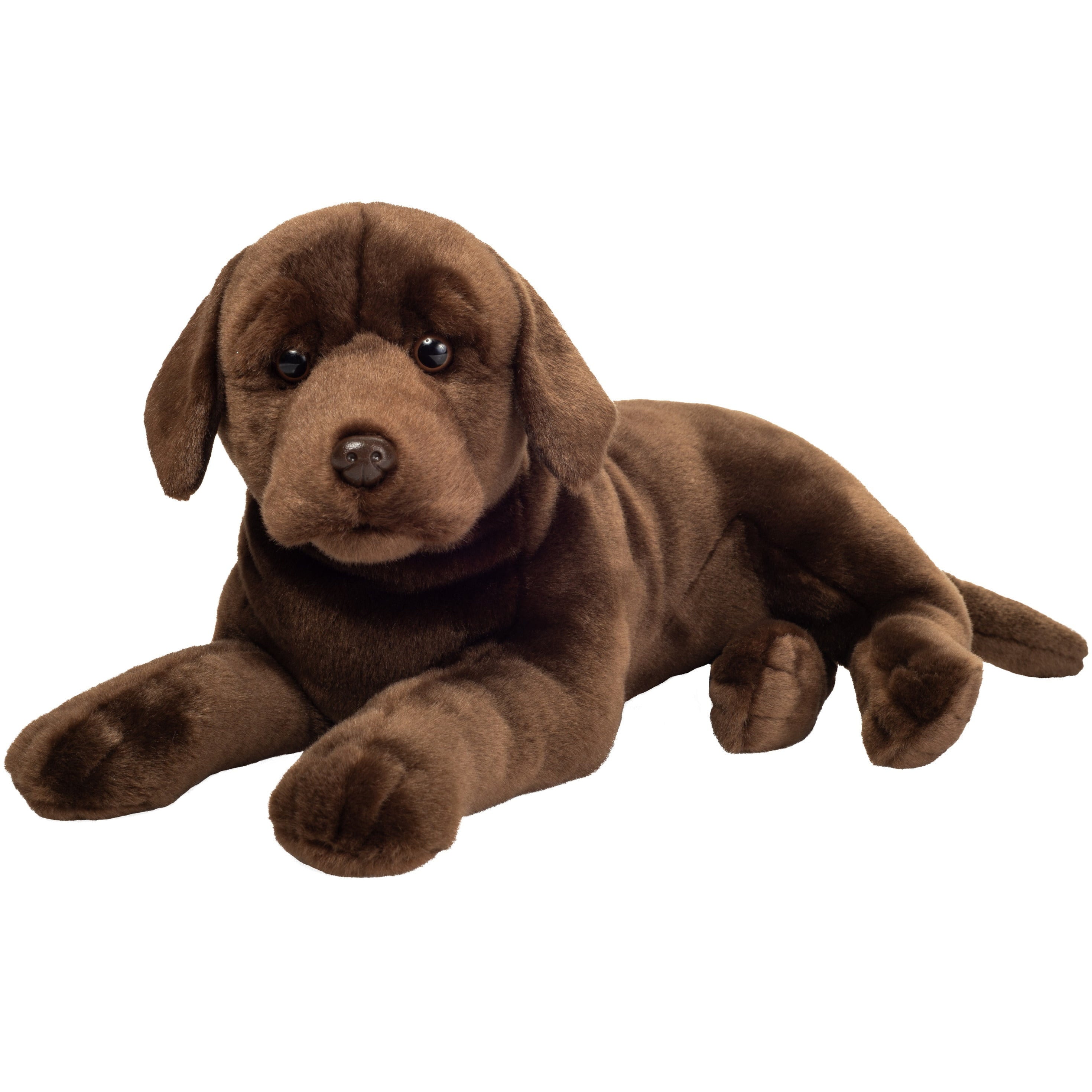 Hermann Teddy Labrador knuffel - pluche - donkerbruin - 50 cm