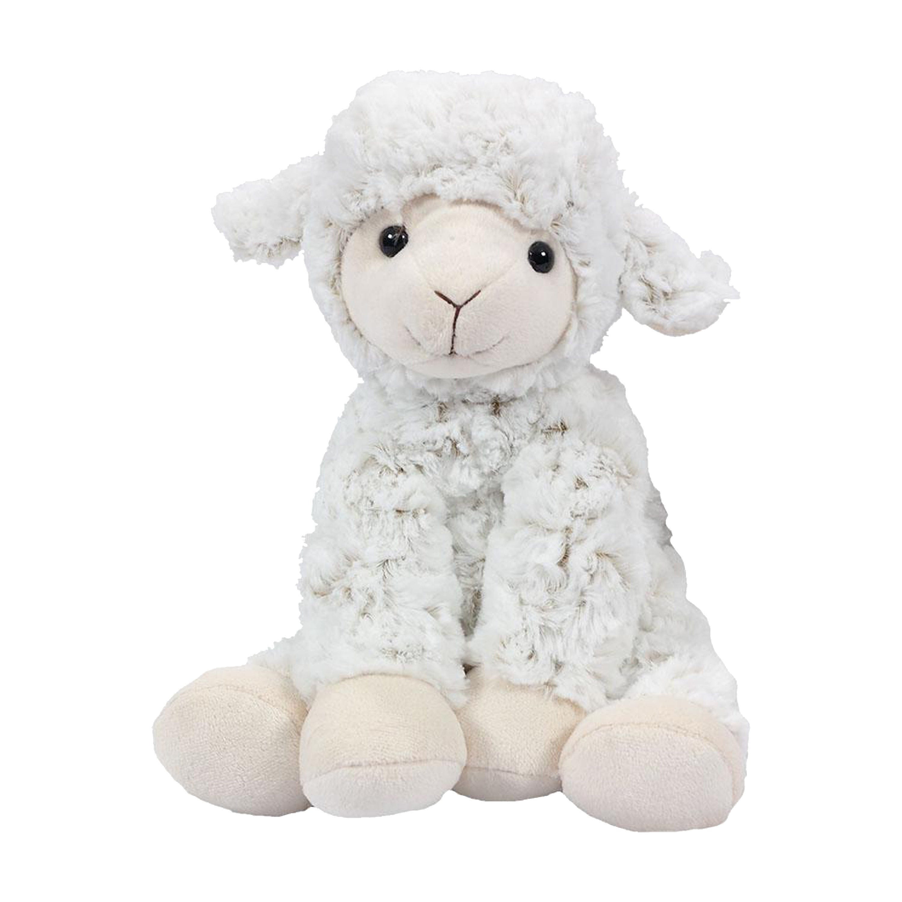 Schaap/lammetje knuffel - pluche - wit - 25,5 cm