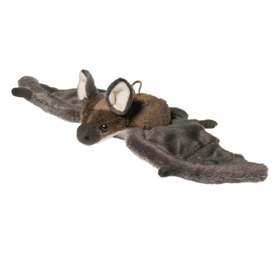 Vleermuis knuffel - zachte pluche - grijs - 24 cm