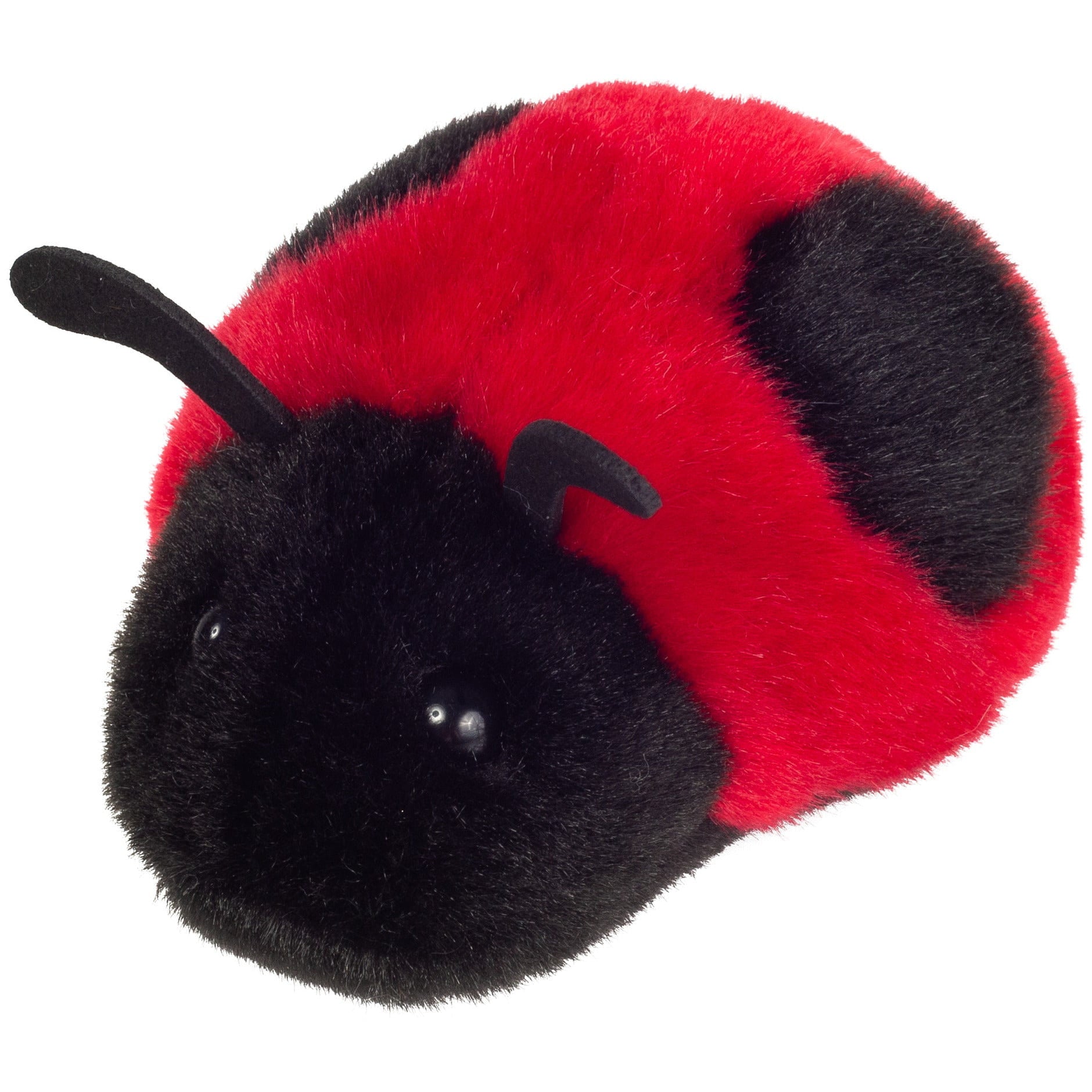Lieveheersbeestje knuffel - pluche - rood - 11 cm