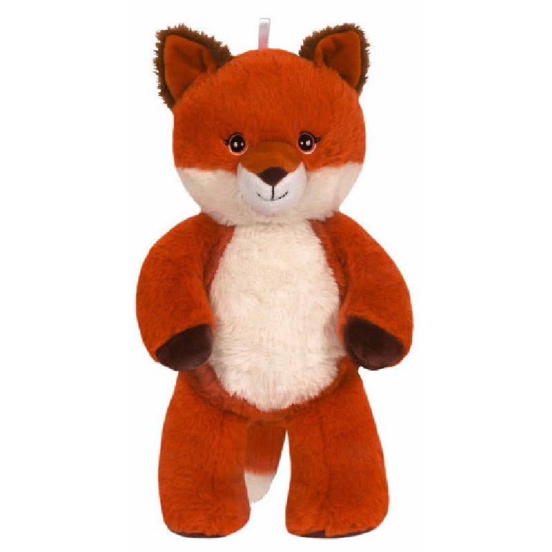 Roodborstje knuffel - pluche - 15 cm - bruin/rood