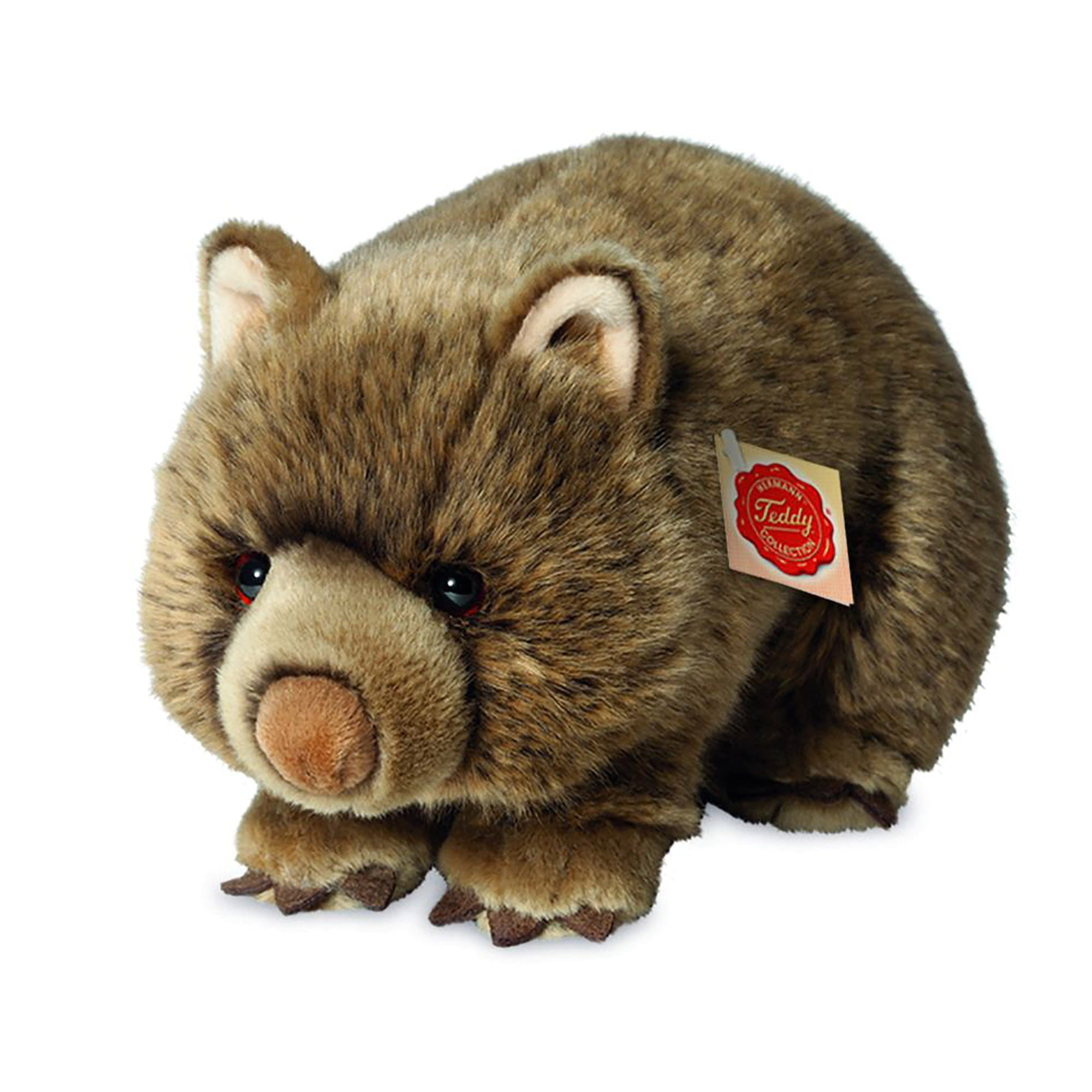 Wombat knuffel - pluche - bruin - 26 cm - Hermann Teddy