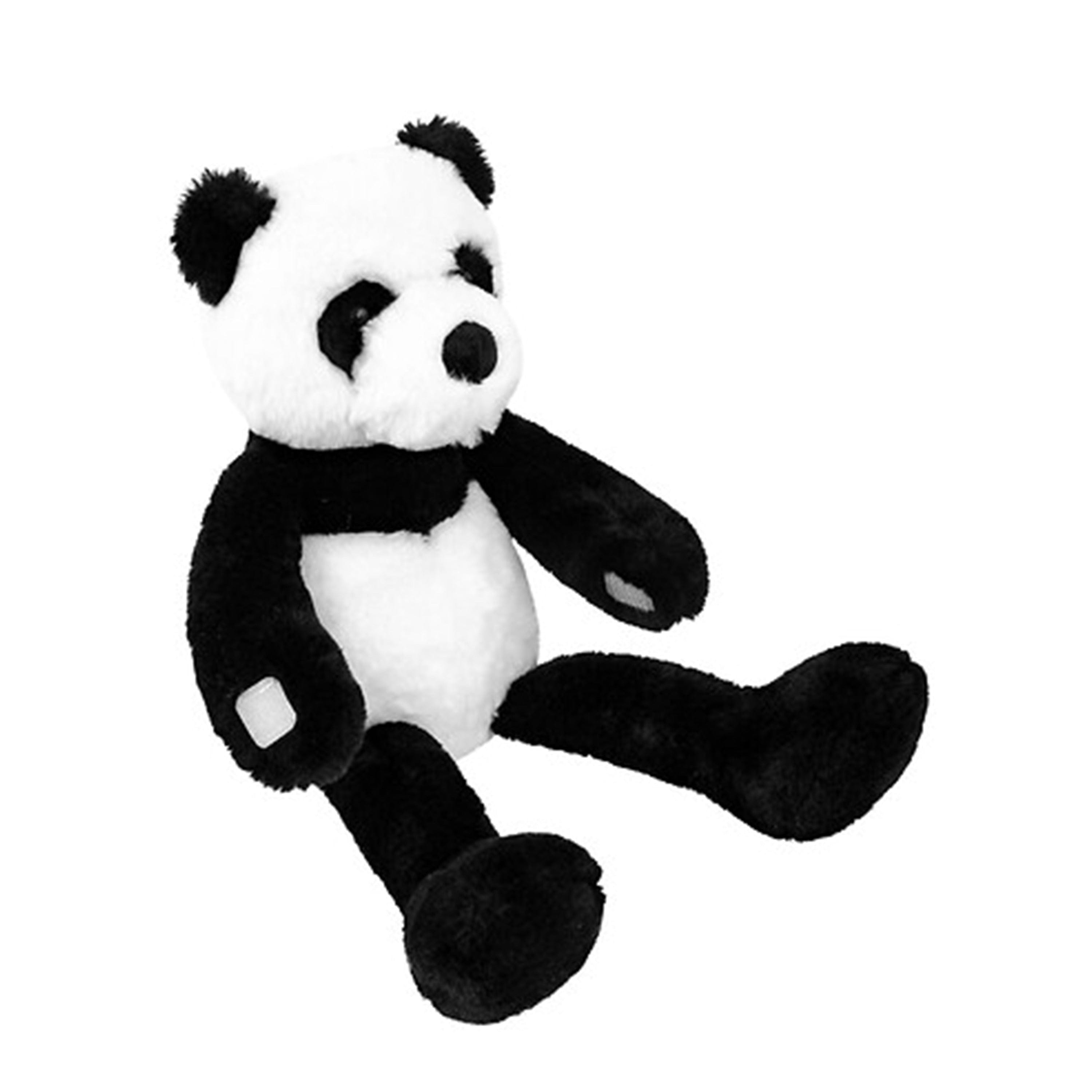 Panda knuffel - zacht pluche - zwart/wit - 35 cm