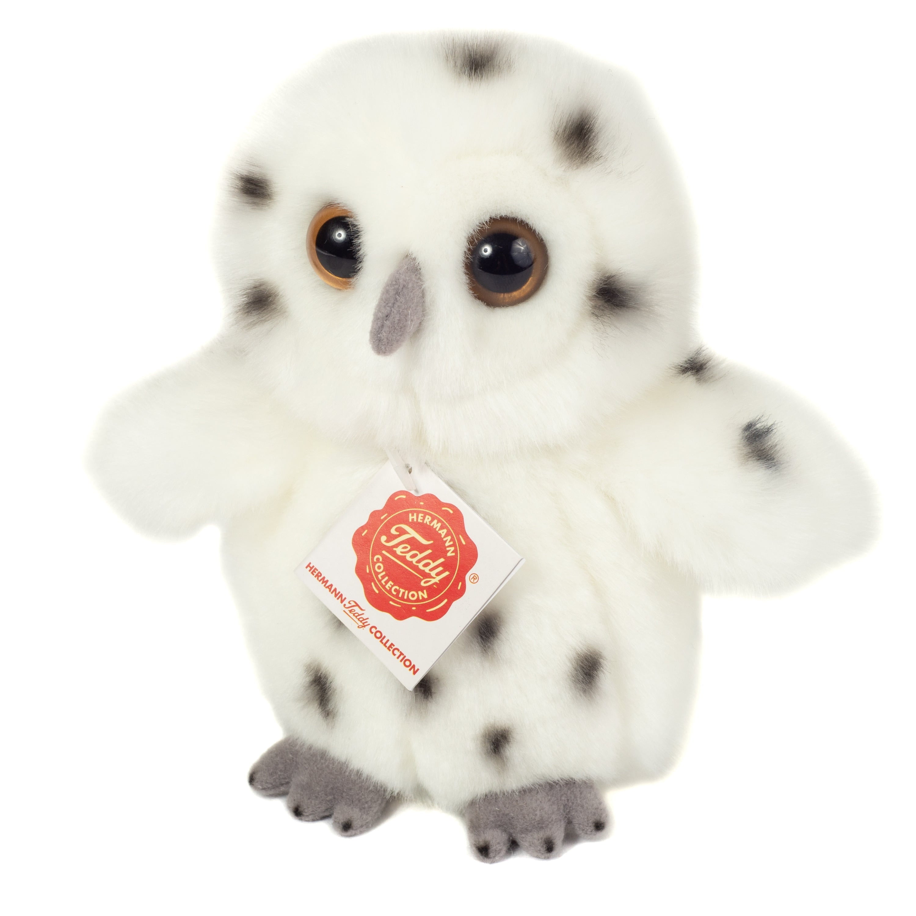 Sneeuwuil knuffel - pluche - wit - 16 cm - vogel