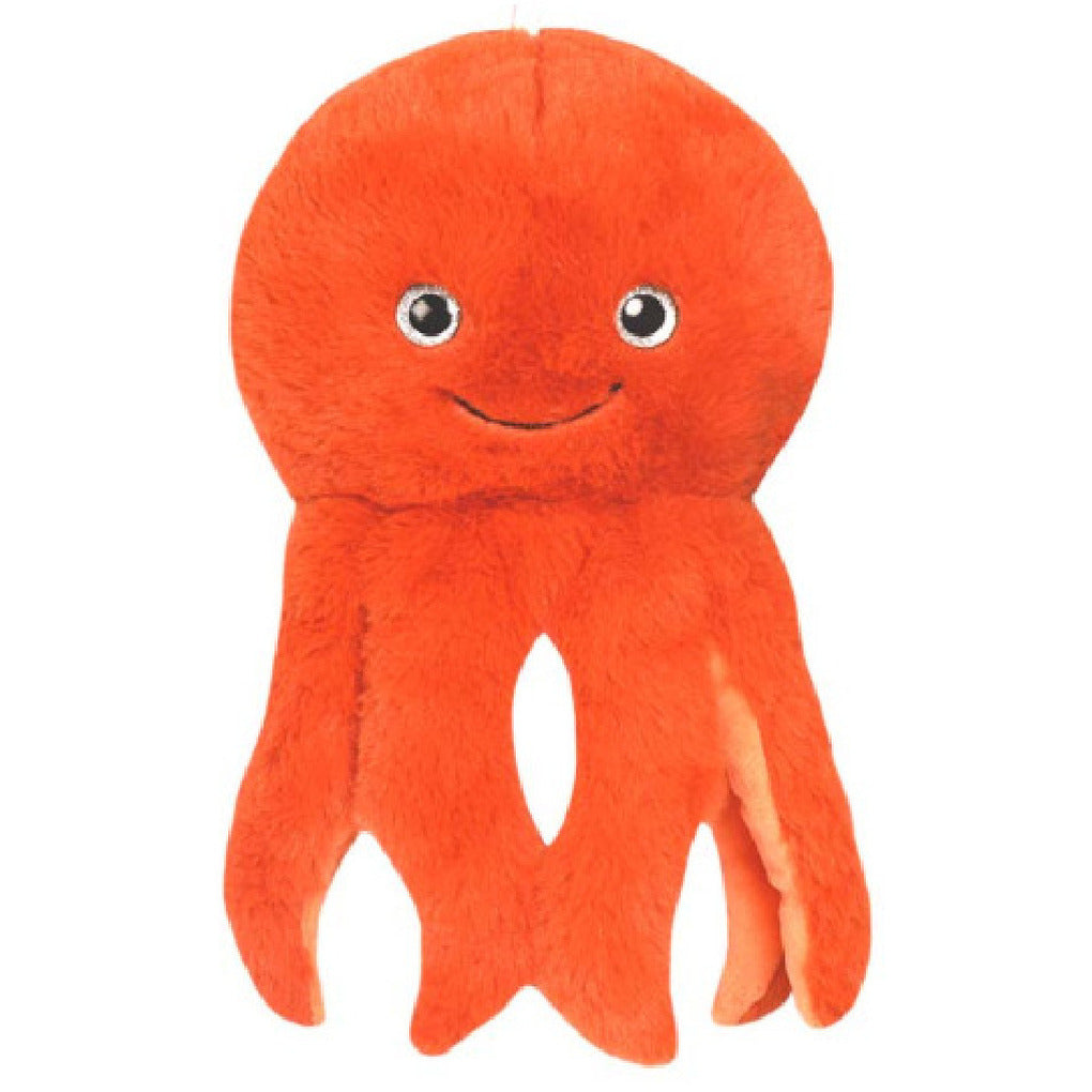 Willy inktvis knuffel - pluche - oranje - 25 cm