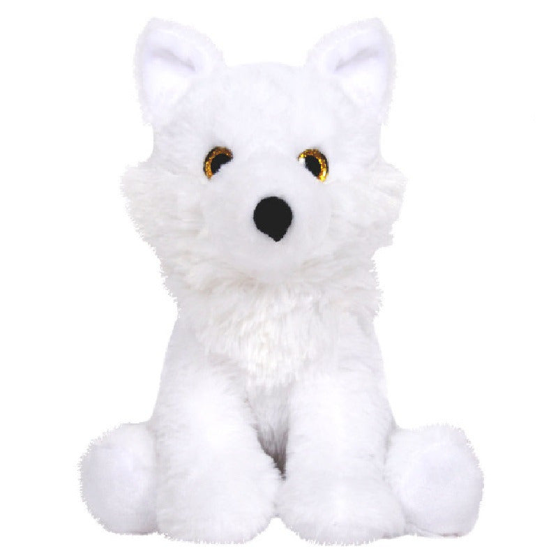 Wolf knuffel Snowie - pluche - wit - 24 cm - dierenknuffel