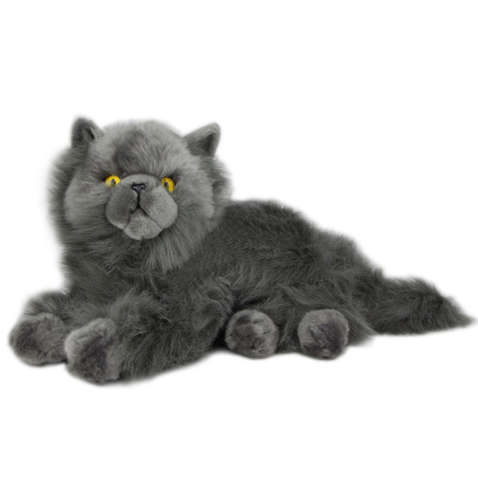 Carldick Perzische kat knuffel - pluche - 30 cm - grijs - dierenknuffel