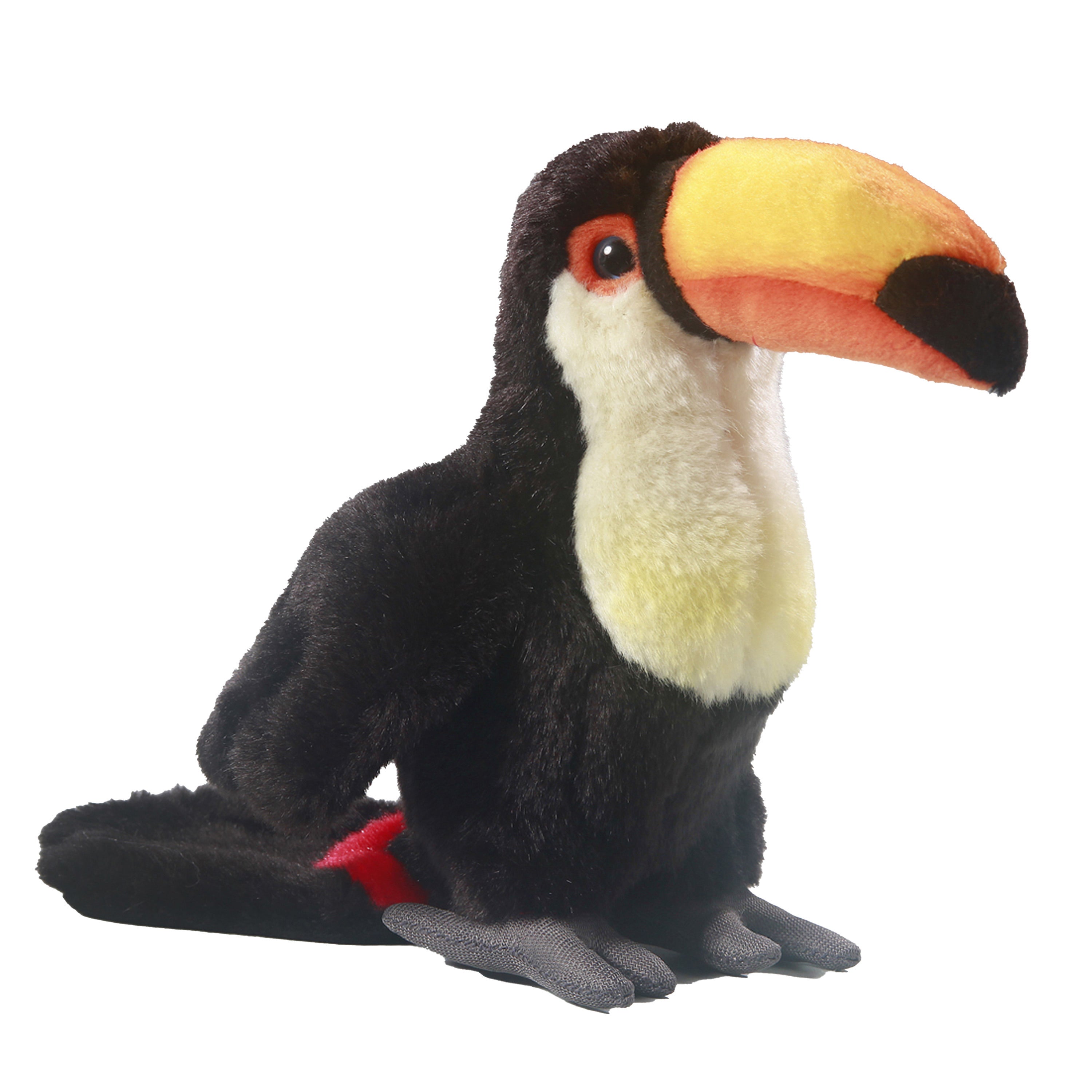 Carl Dick toekan knuffel - pluche - 18 cm - tropische vogel