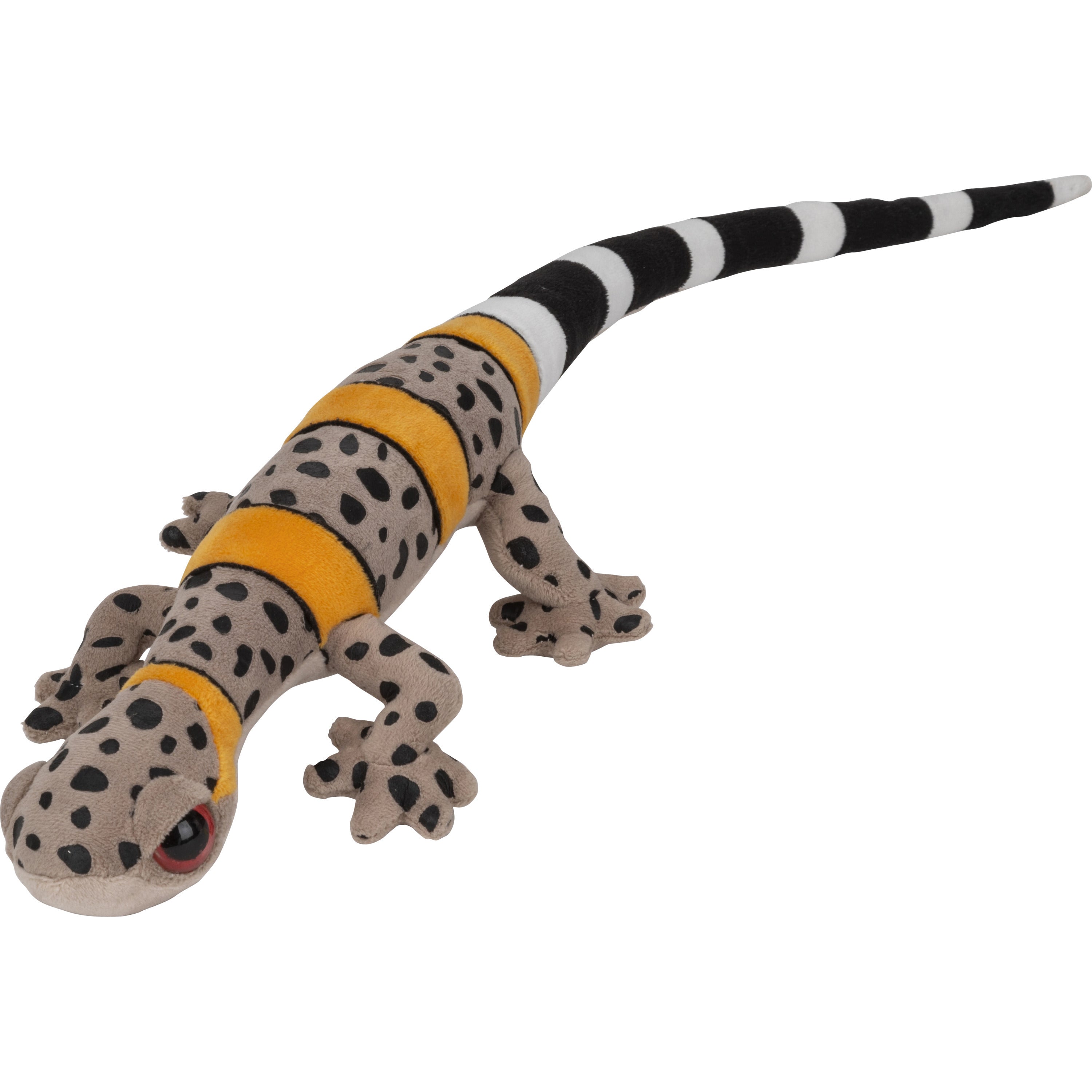 Gekko hagedis knuffel - pluche - 62 cm - beige/geel