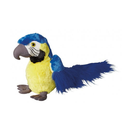 Blauwe ara knuffel - pluche - 30 cm - papegaai - vogels - dierenknuffel