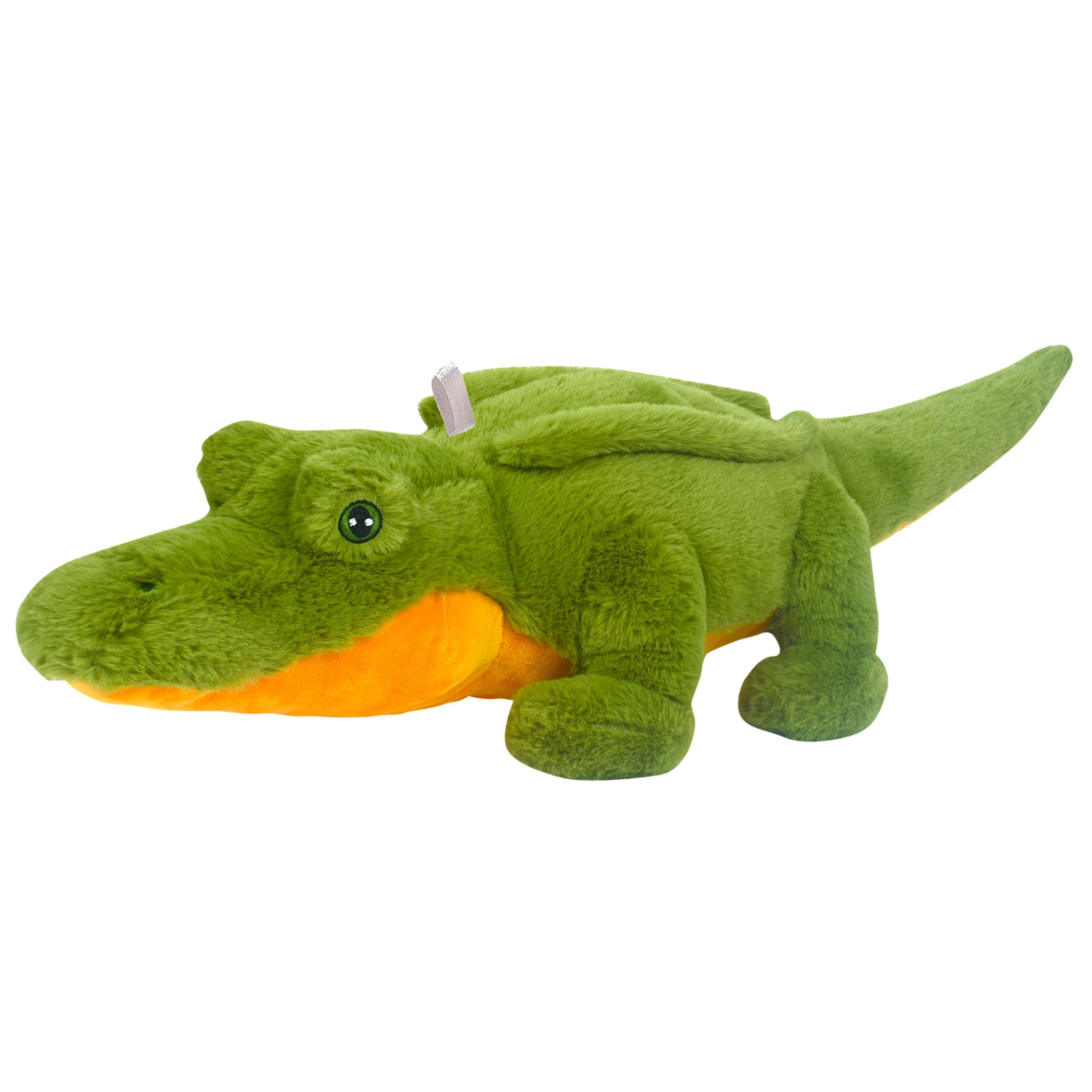 Krokodil knuffel - pluche - groen - 62 cm - fluffy