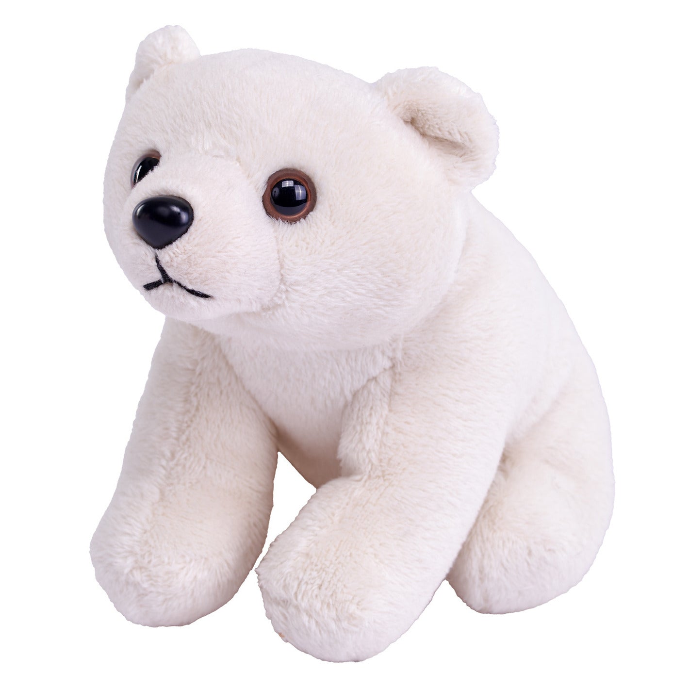 Wild Republic ijsbeer knuffel - pluche - 13 cm - wit - pooldieren