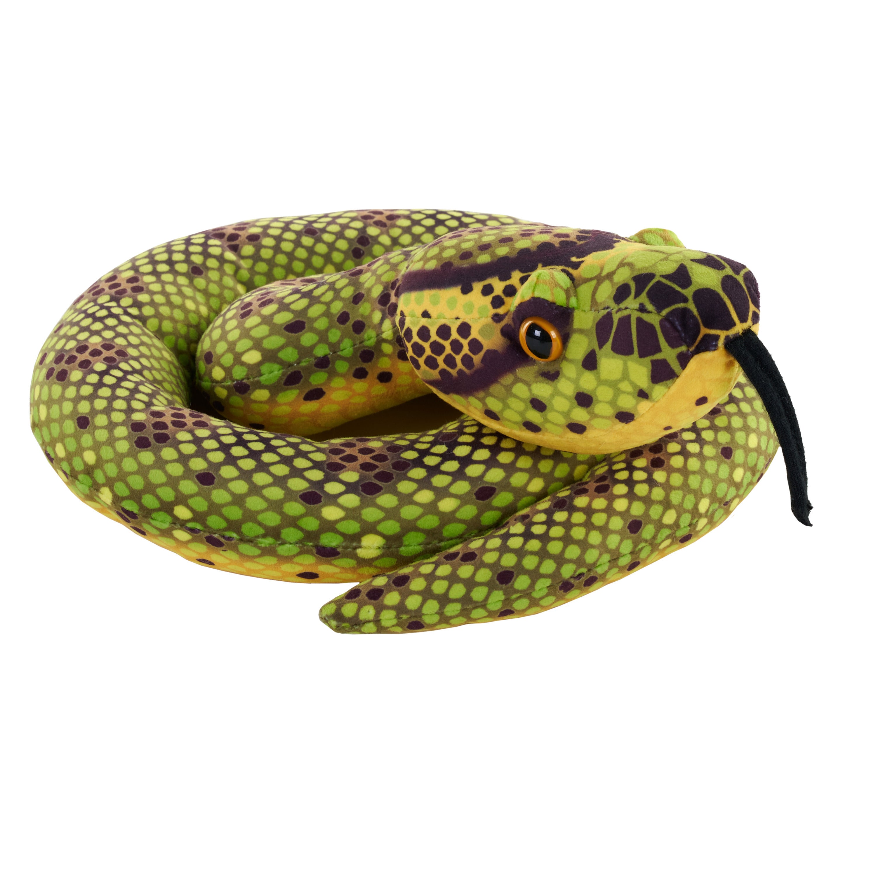 Pluche anaconda knuffel - groen - 91 cm - slangenknuffel