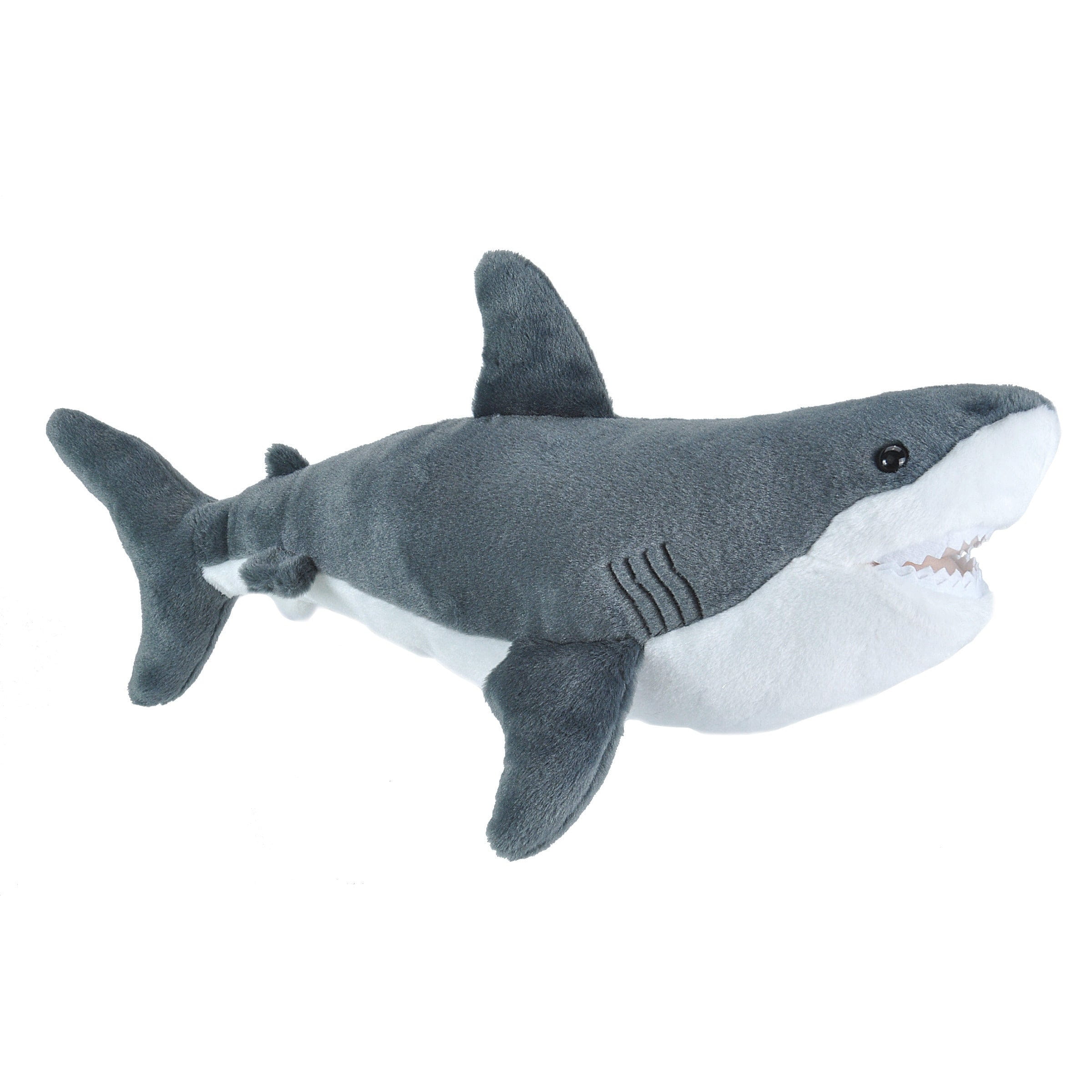 Wild Republic witte haai knuffel - pluche - 30 cm