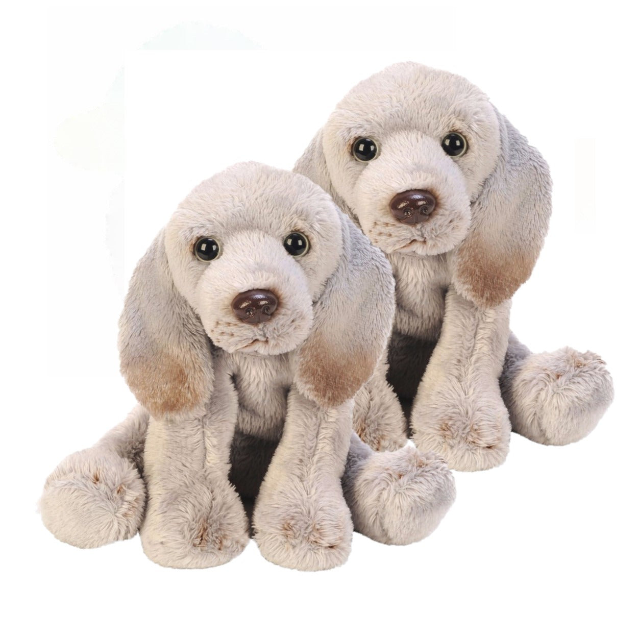 Weimaraner knuffel - pluche - grijs - 13 cm - hond