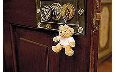 Teddybeer sleutelhangers set van 2 - pluche - 10 cm - cadeau